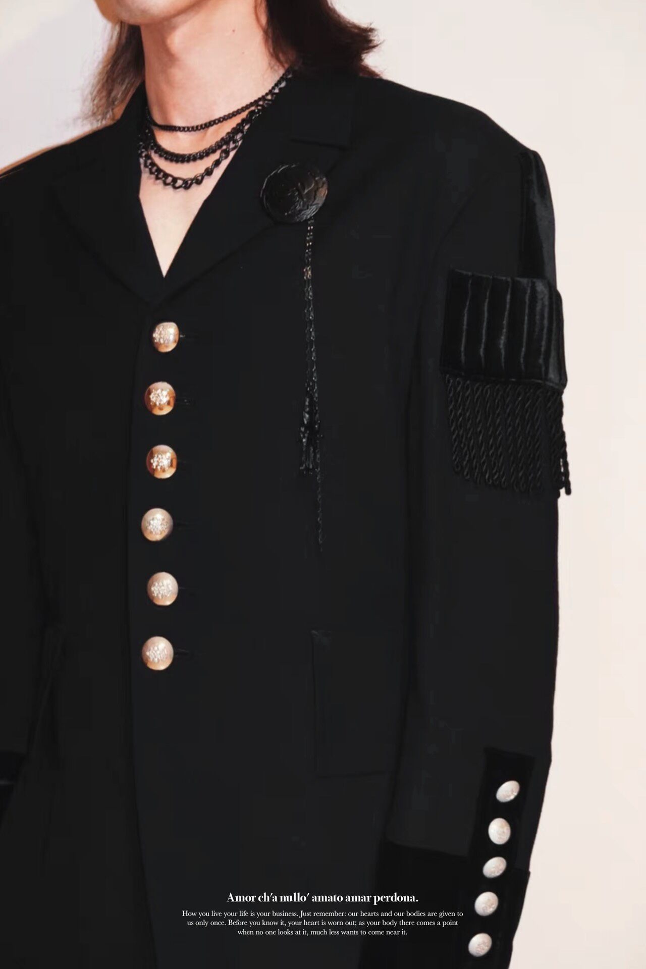 Yohji Yamamoto Archive Velvet Coat — back