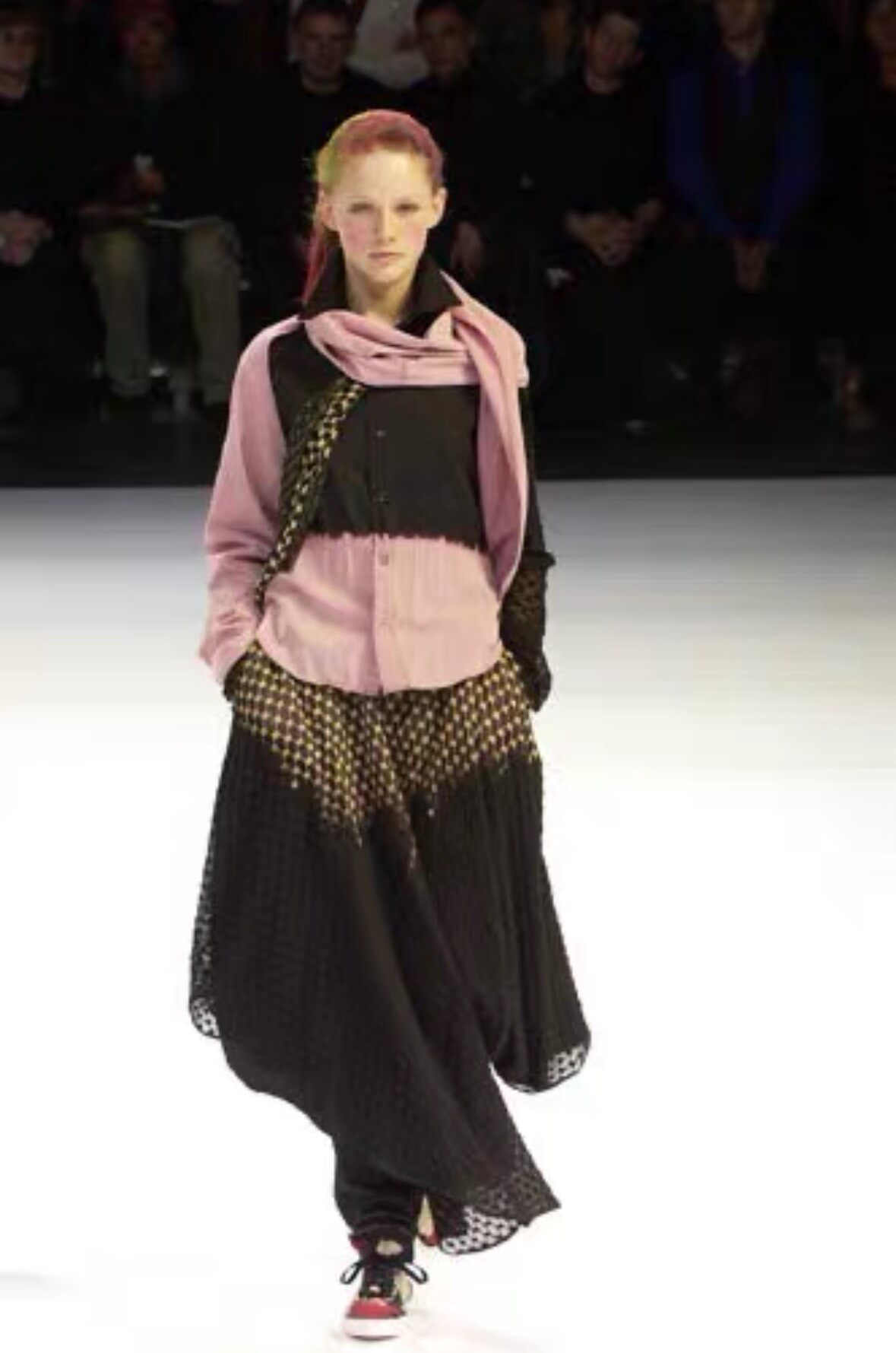 Y's 2003 Runway Gradient Umbrella Skirt — detail