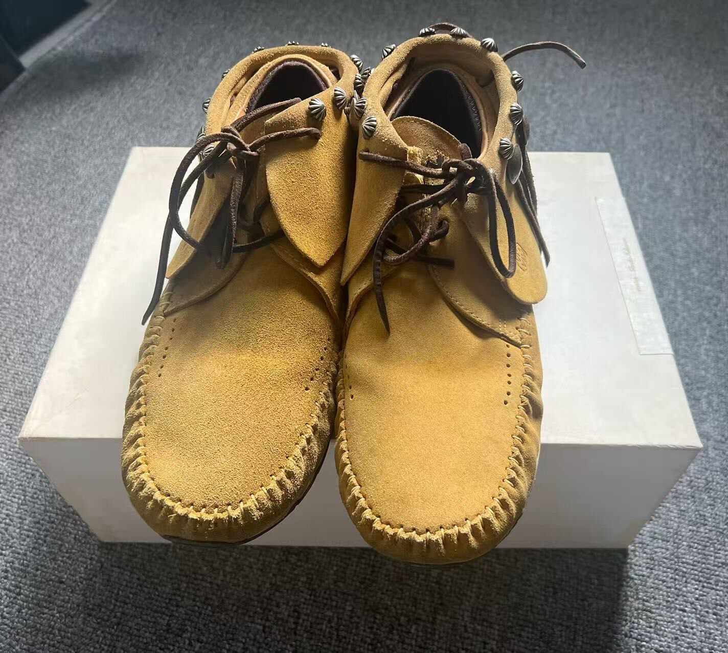 Visvim FBT 925 Silver Shoes — back