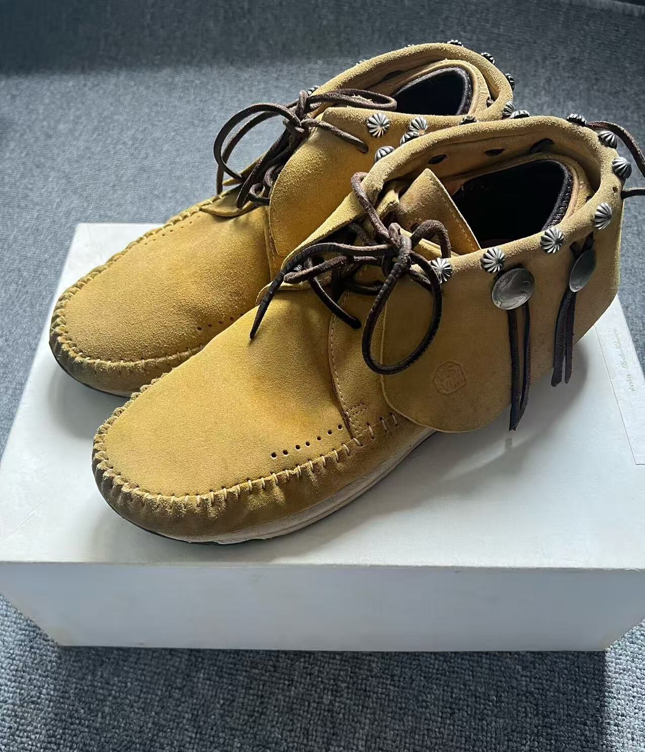 Visvim FBT 925 Silver Shoes — detail