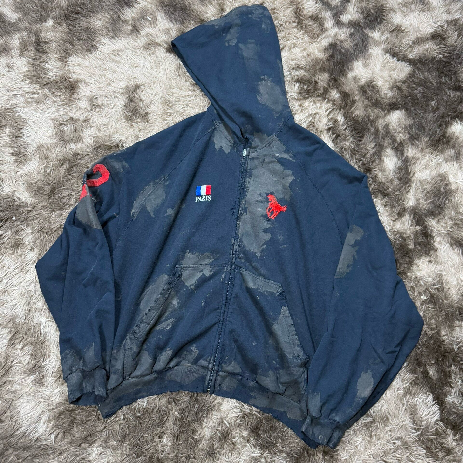 Balenciaga 22FW Mud-Dyed Hoodie