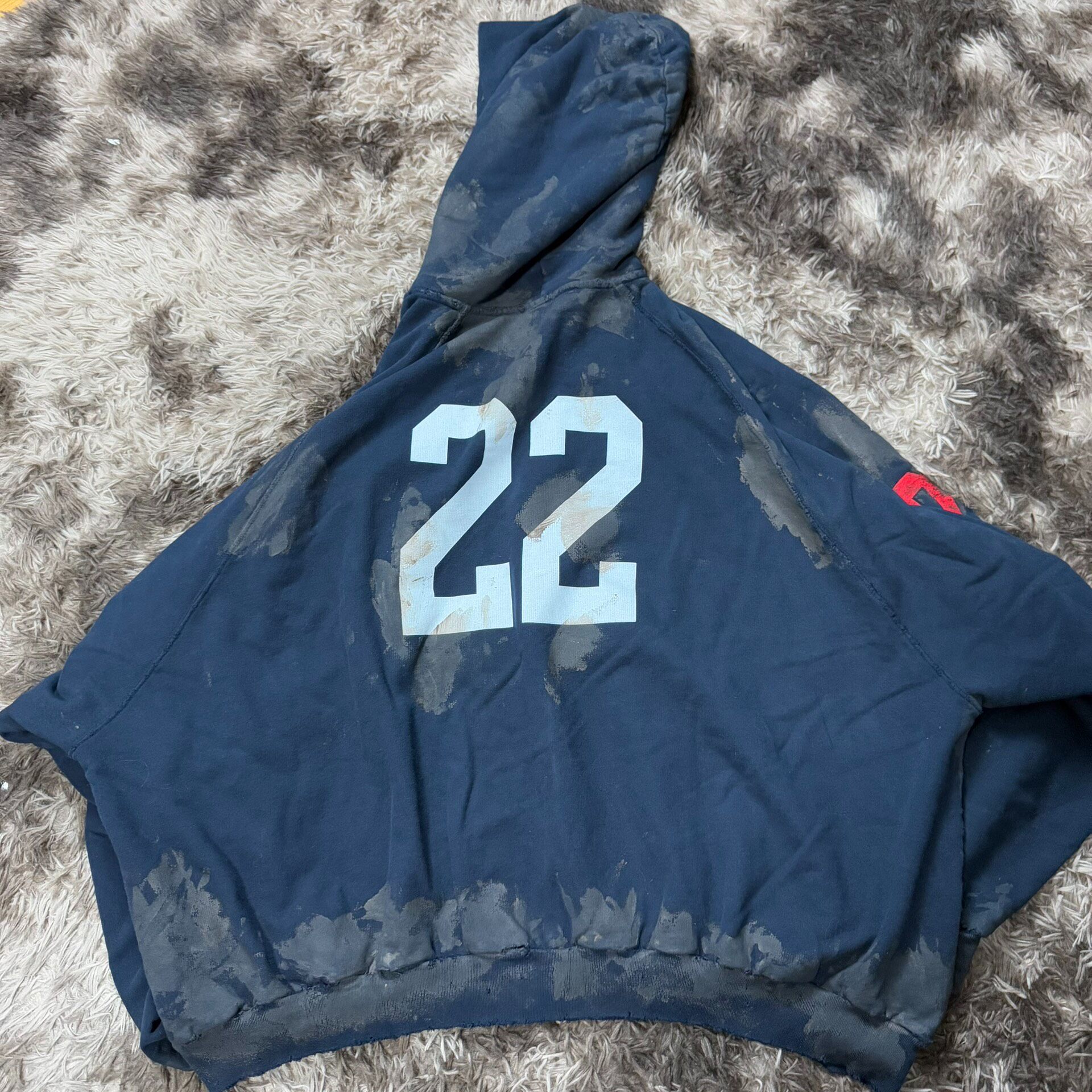 Balenciaga 22FW Mud-Dyed Hoodie — front