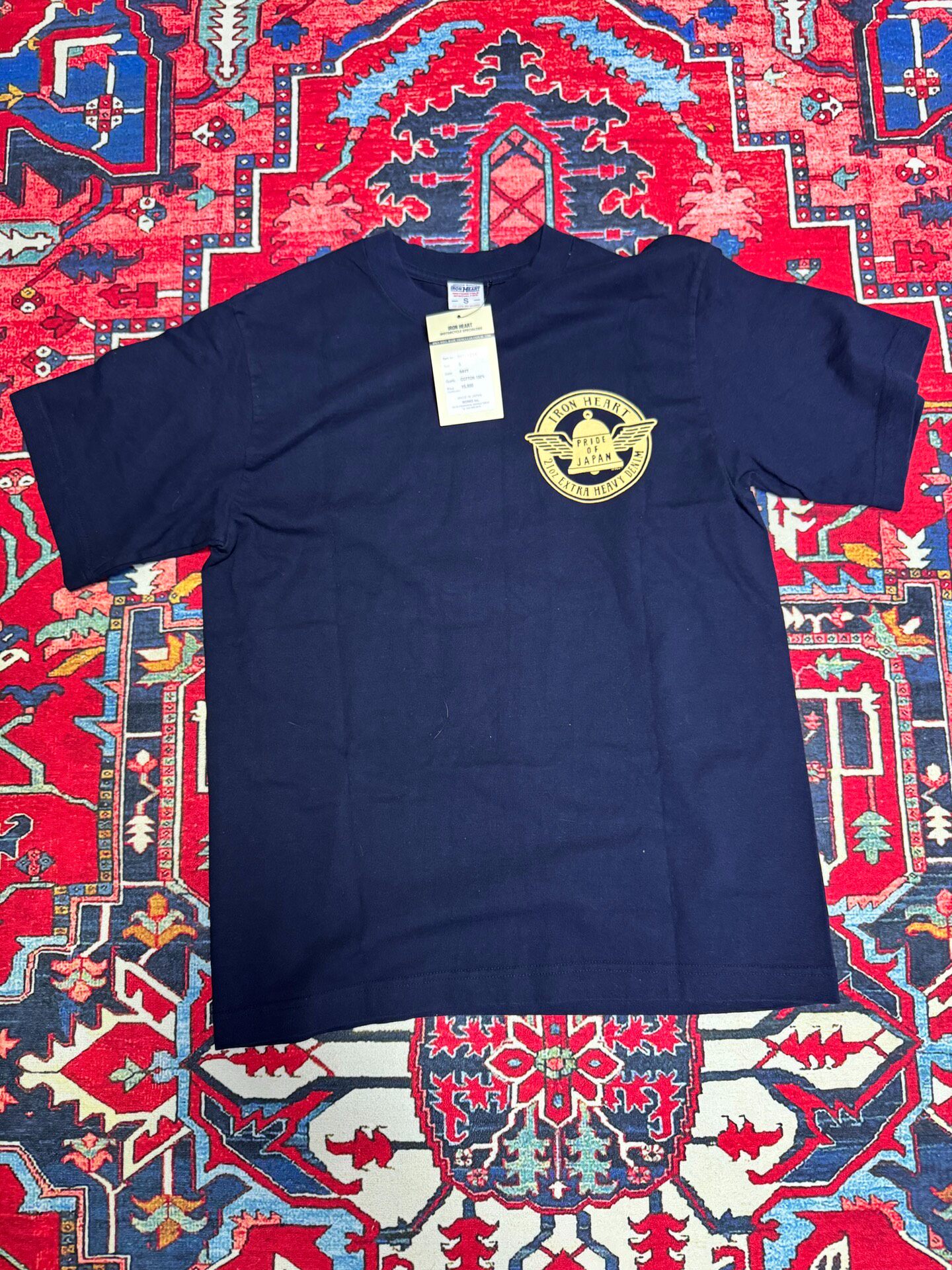 Iron Heart Dark Blue Short-Sleeve T-Shirt