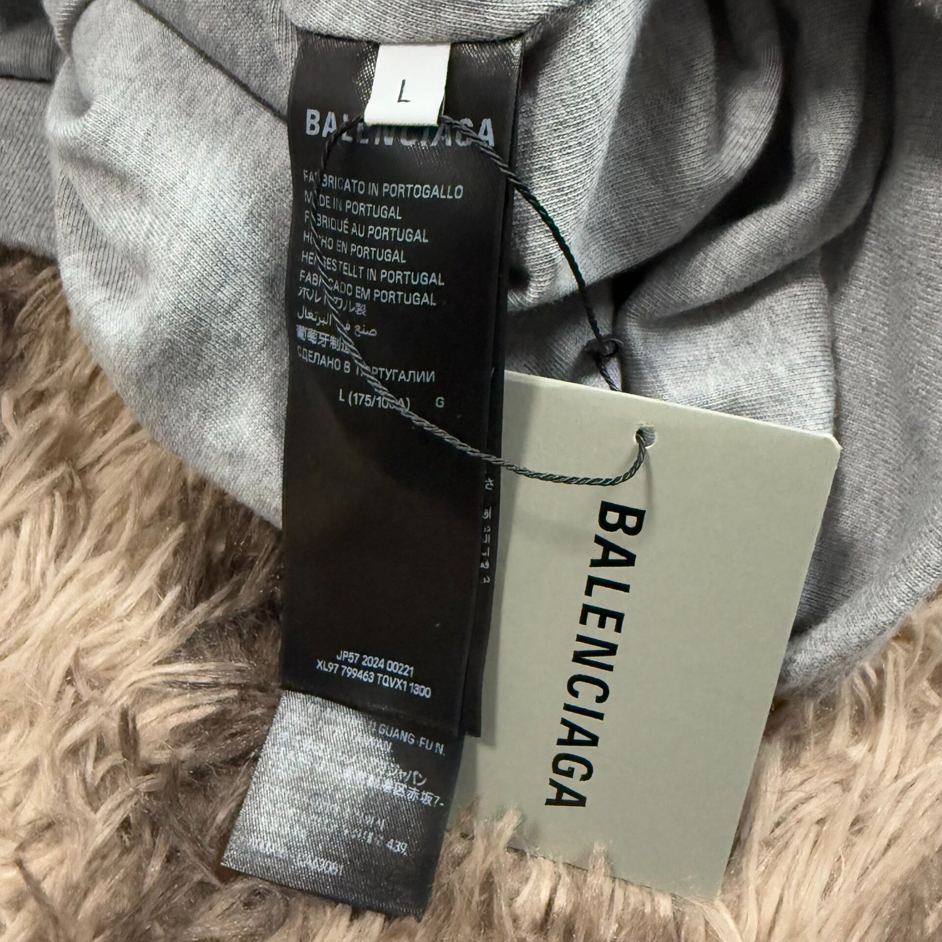 Balenciaga FW24 Four-Sleeve Zip Hoodie — back