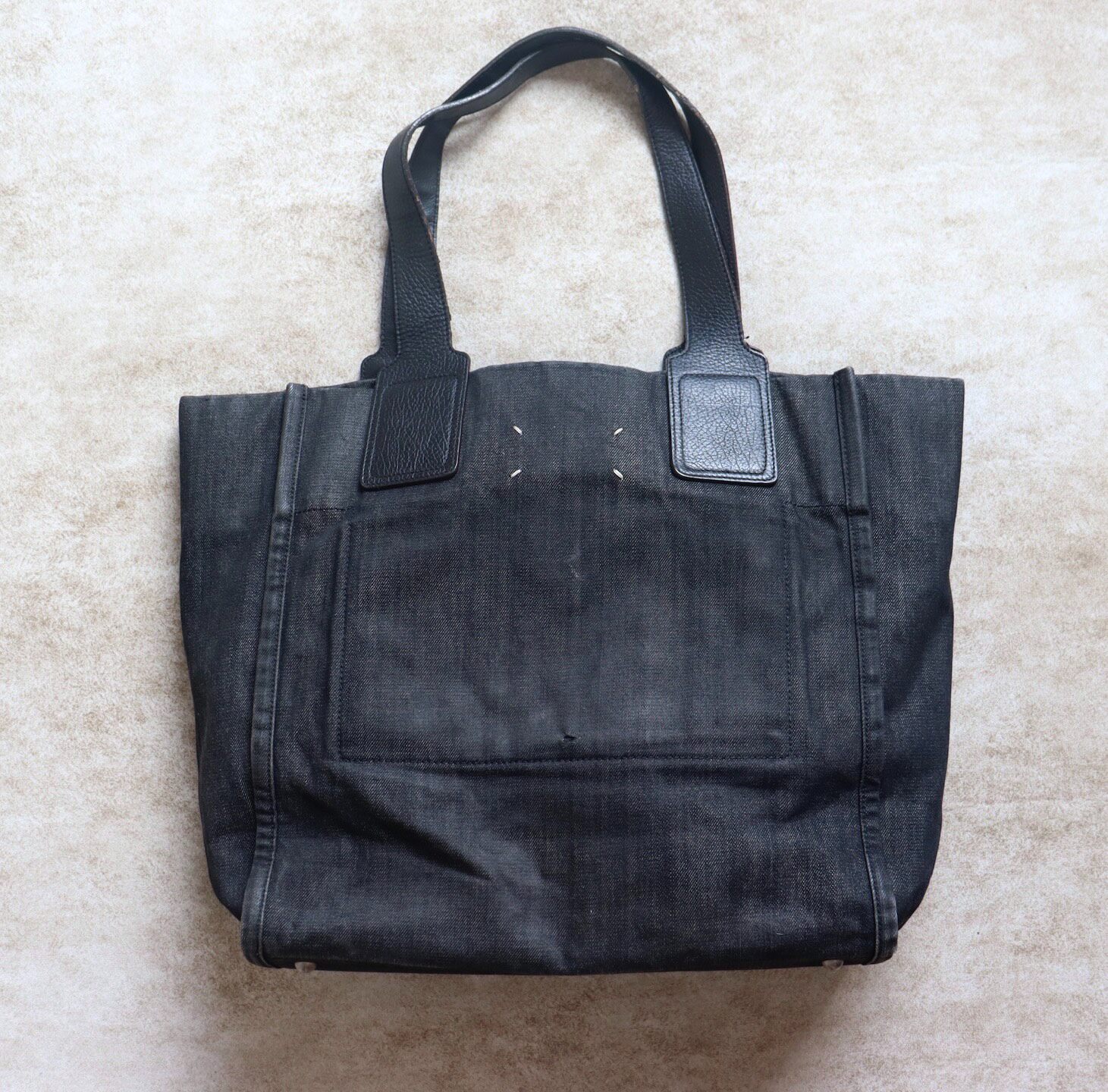 Maison Margiela Large Denim Tote Bag — front