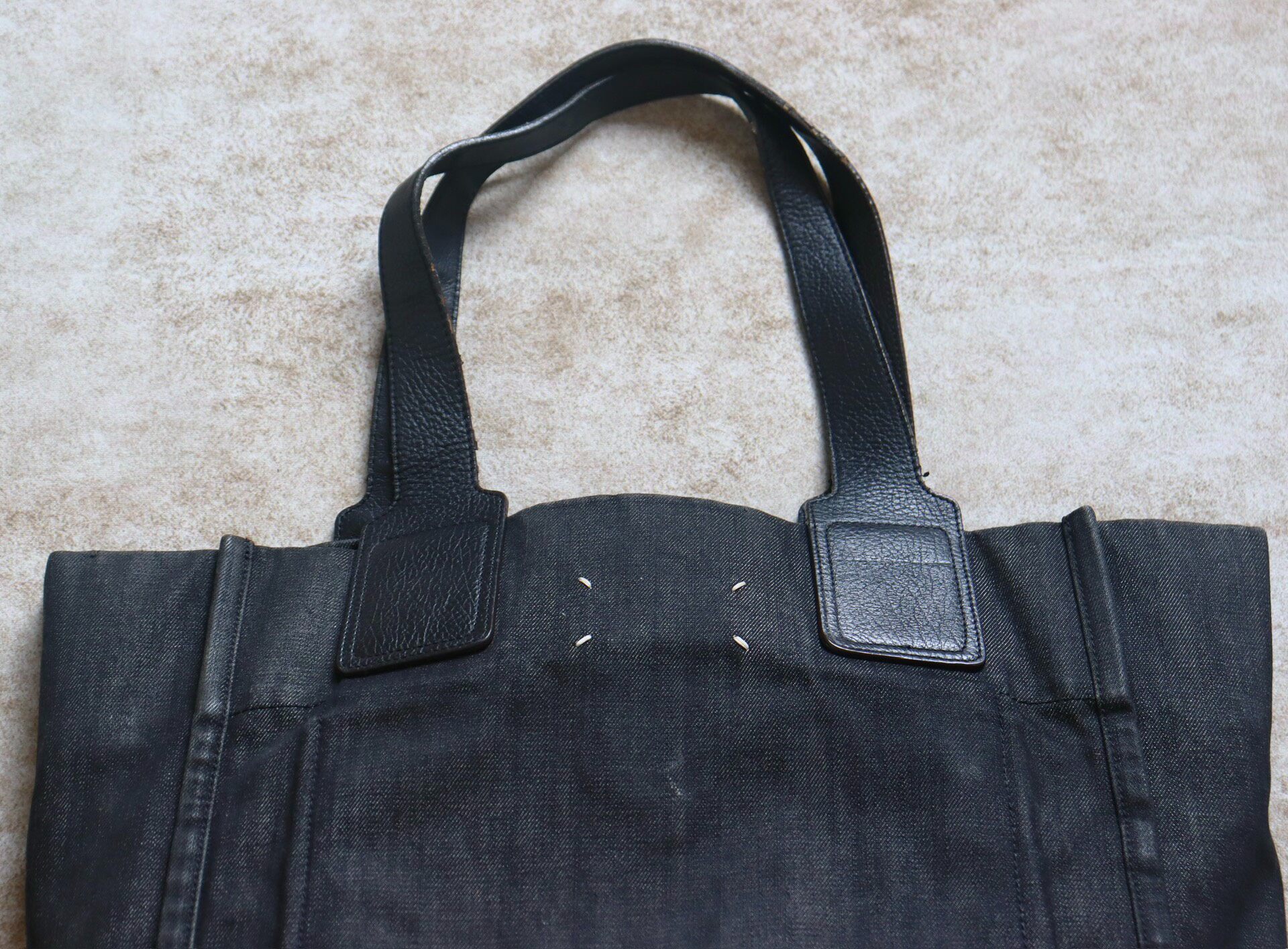 Maison Margiela Large Denim Tote Bag — back