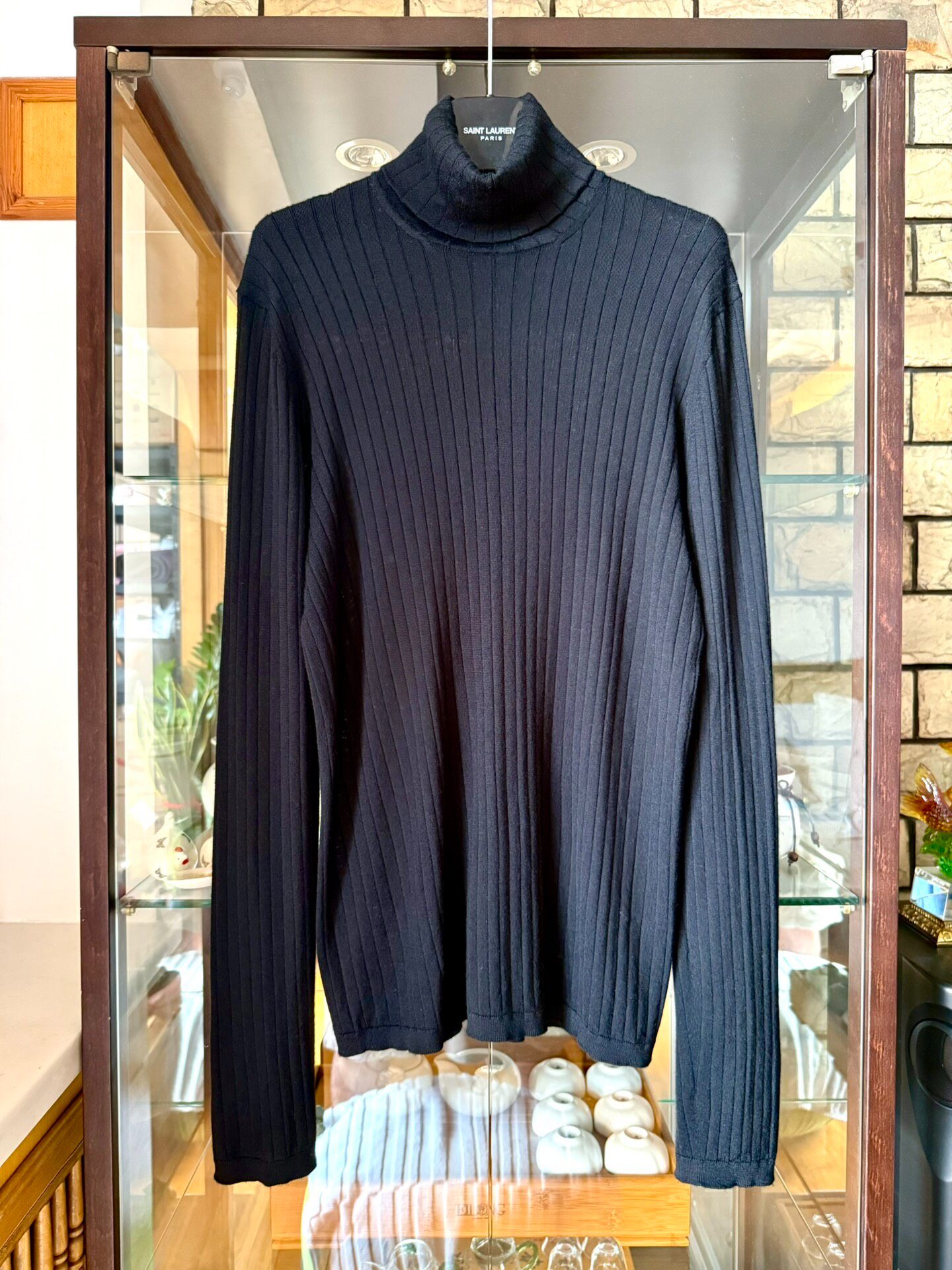 Hermes Black Turtleneck Cashmere Sweater