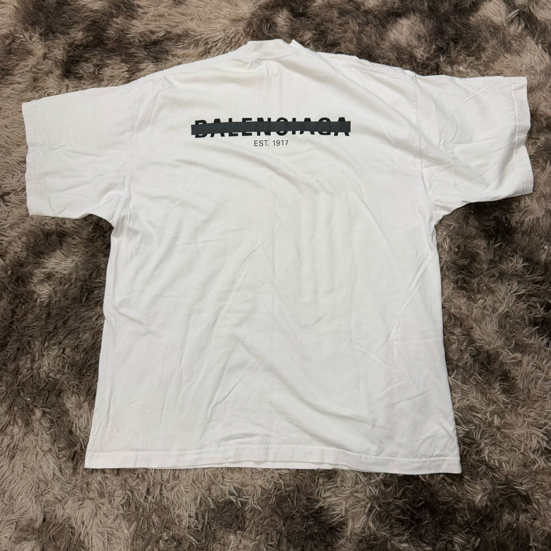 Balenciaga White Short-Sleeve T-Shirt — front