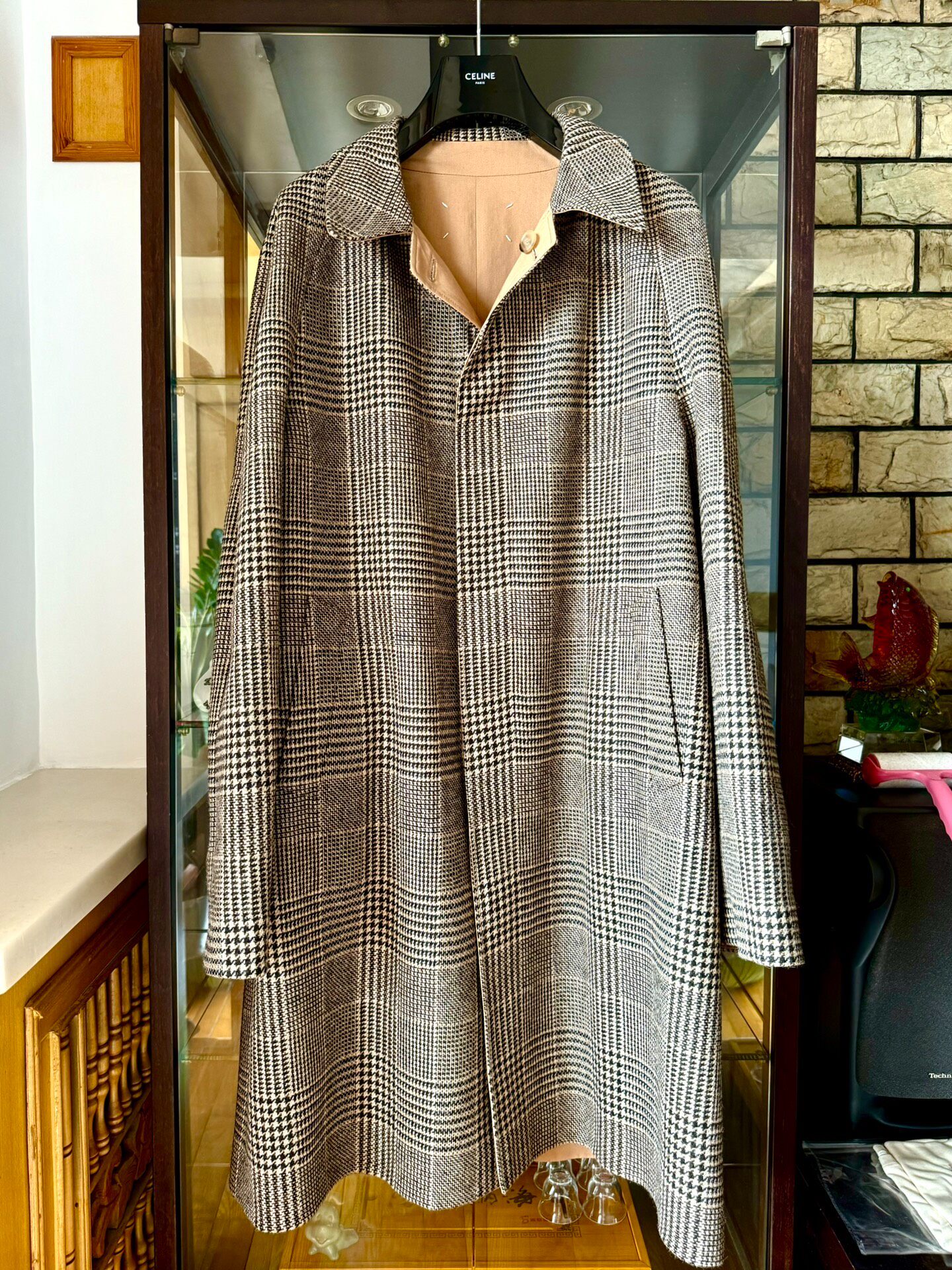 Maison Margiela Reversible Houndstooth Coat