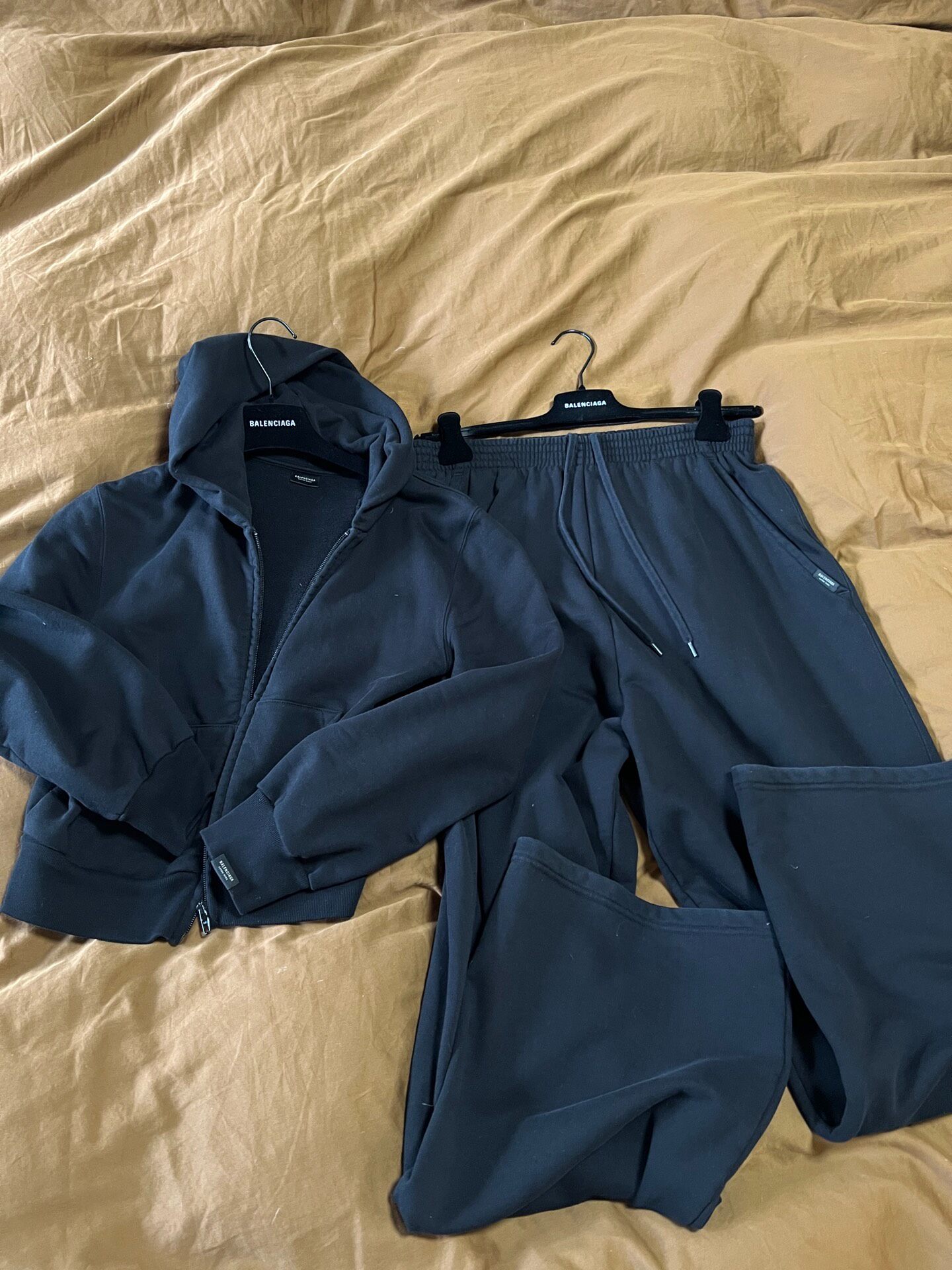 Balenciaga Black Zip-Up Hoodie
