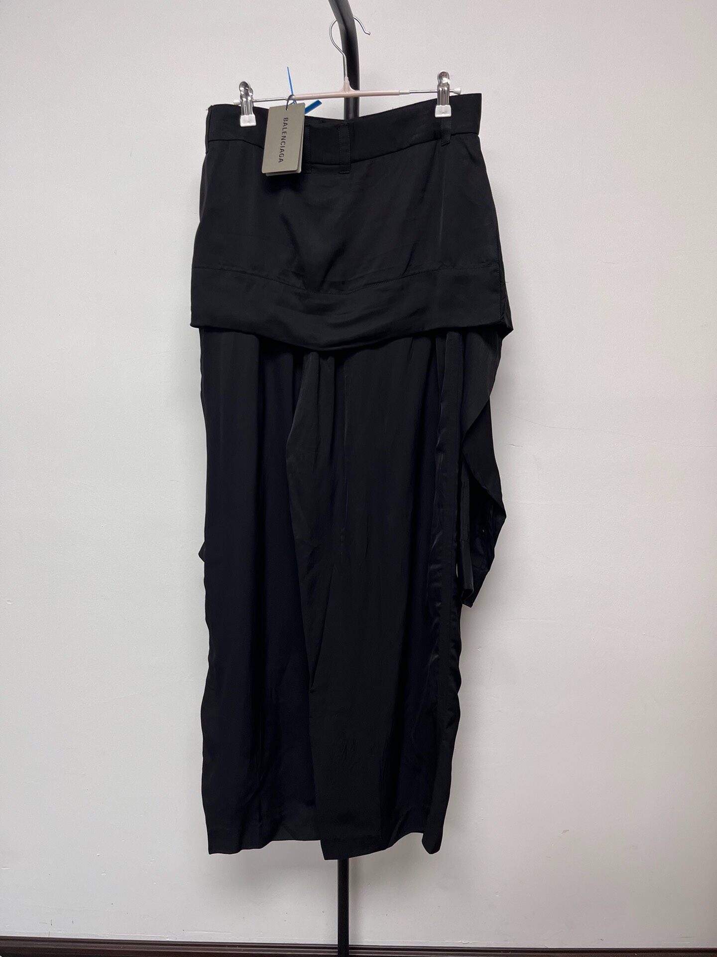 Balenciaga Men's Loose Shirt-Panel Pants — front