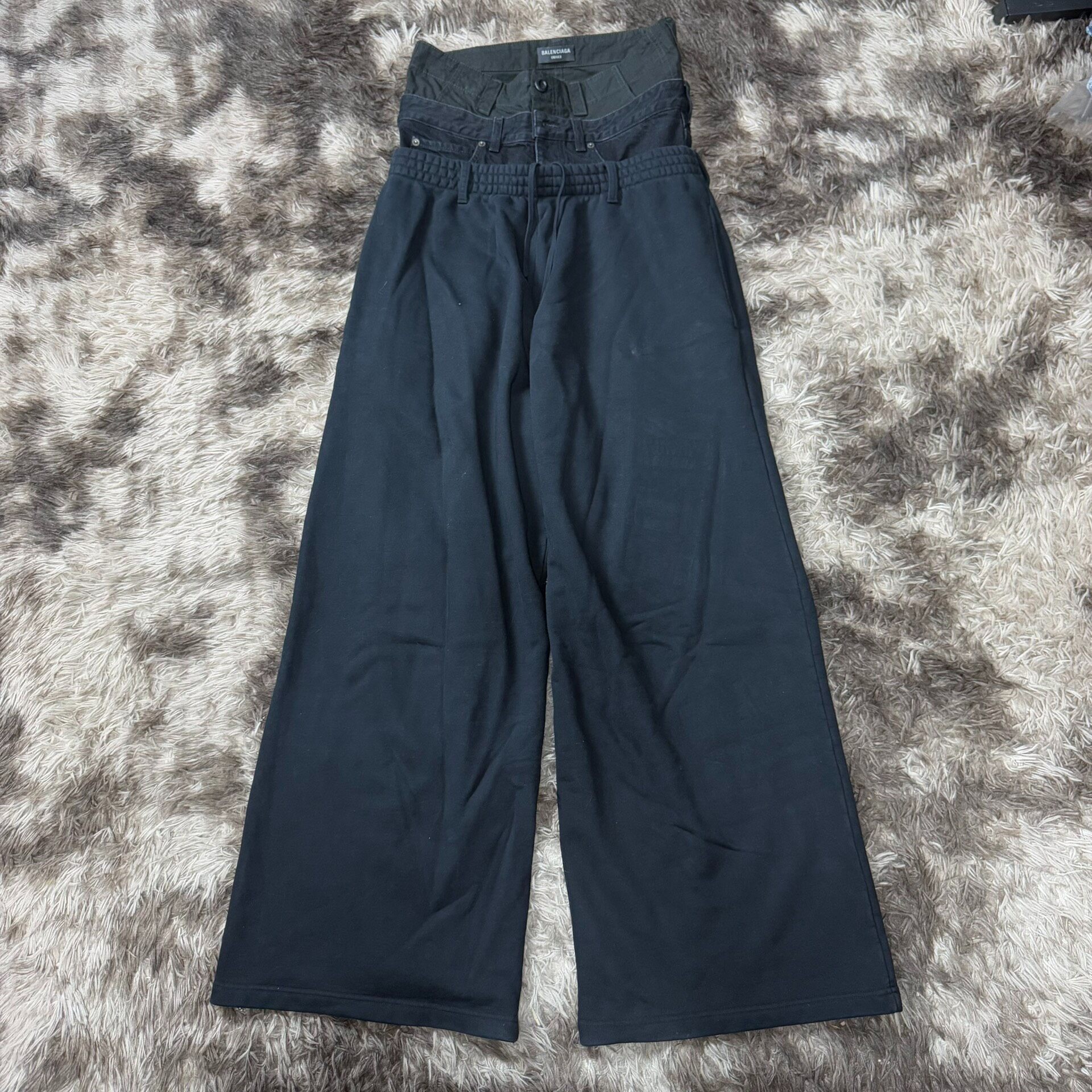 Balenciaga FW24 Three-Waistband Pants