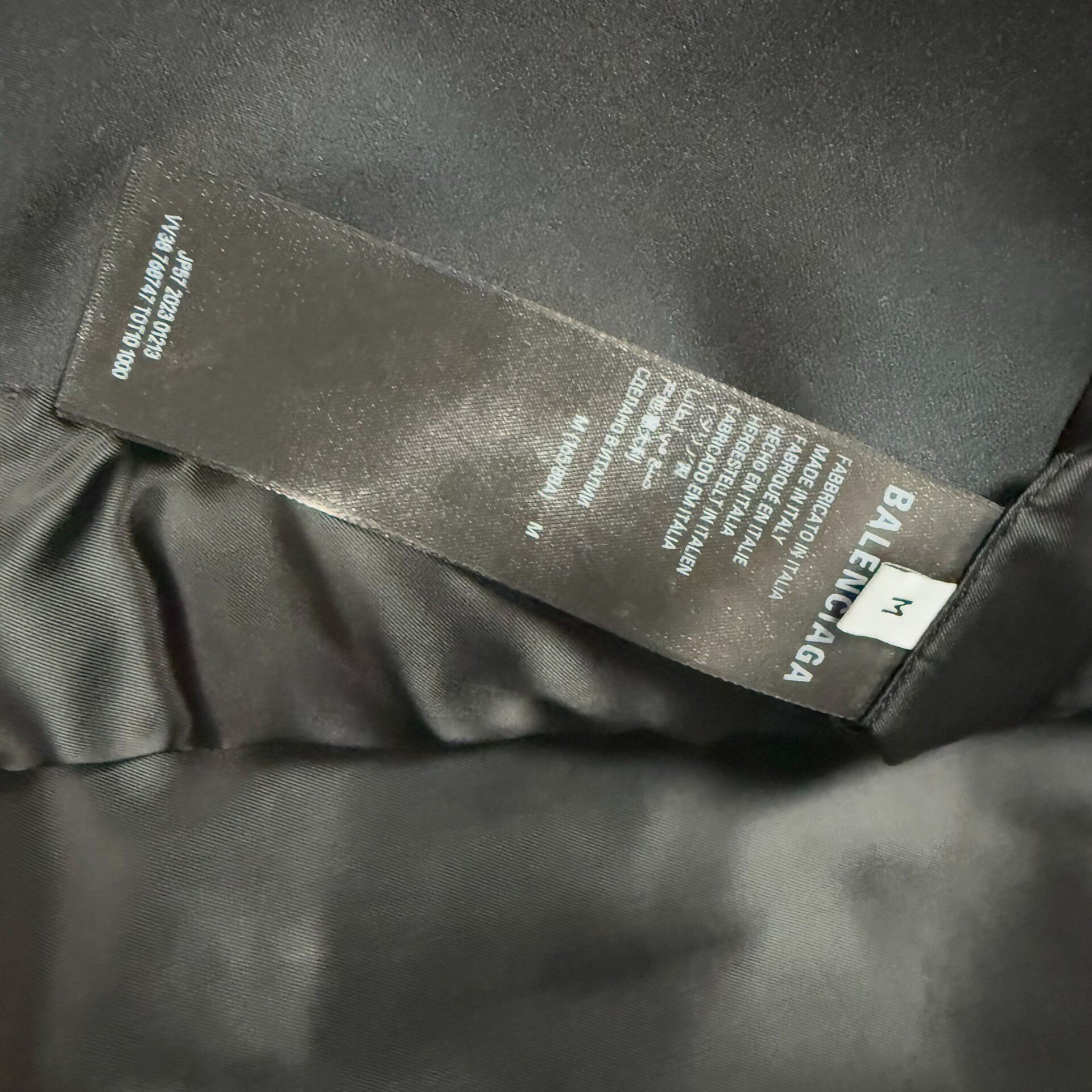 Balenciaga 24ss Double-Breasted Blazer — label