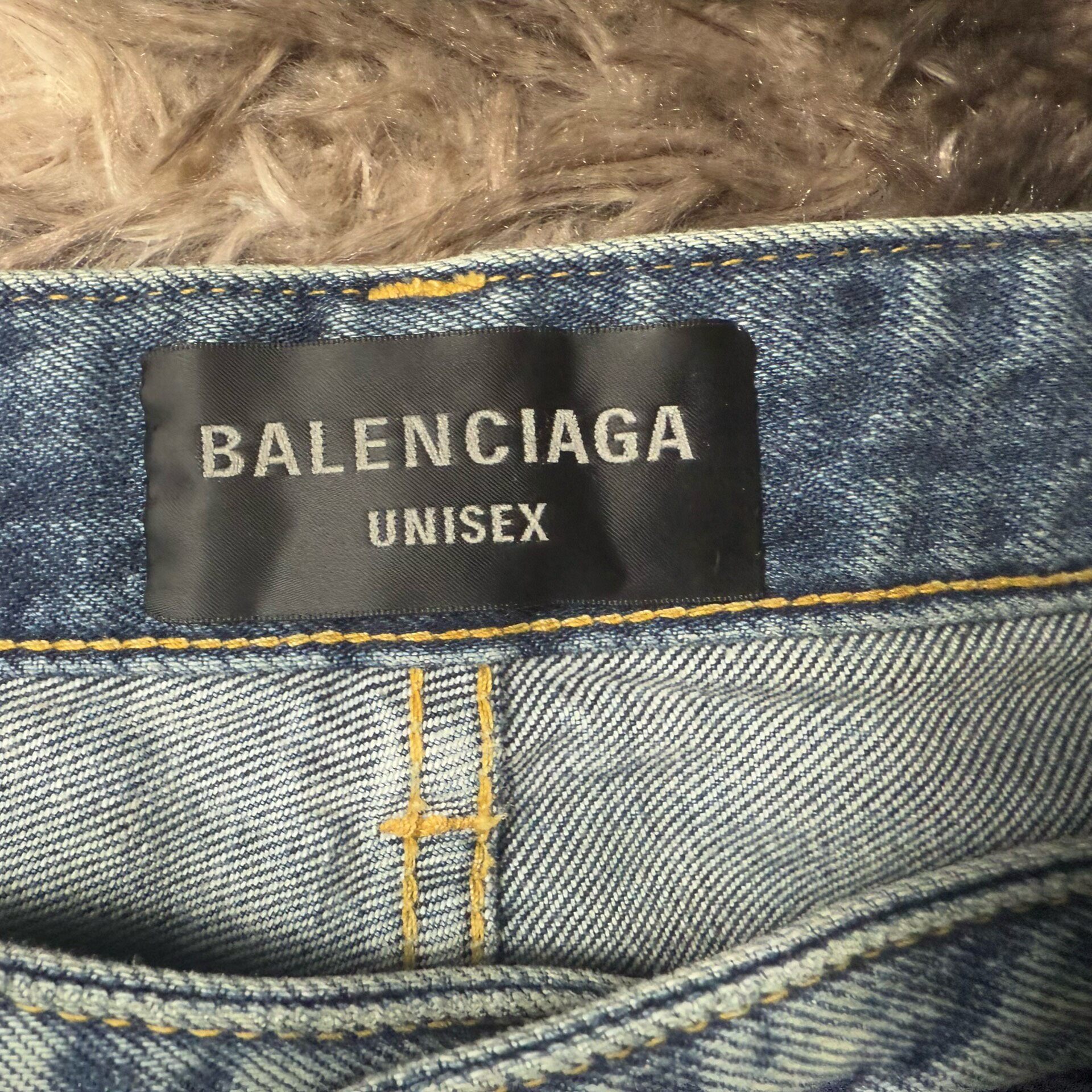 Balenciaga SS23 Graffiti Denim Jeans — detail