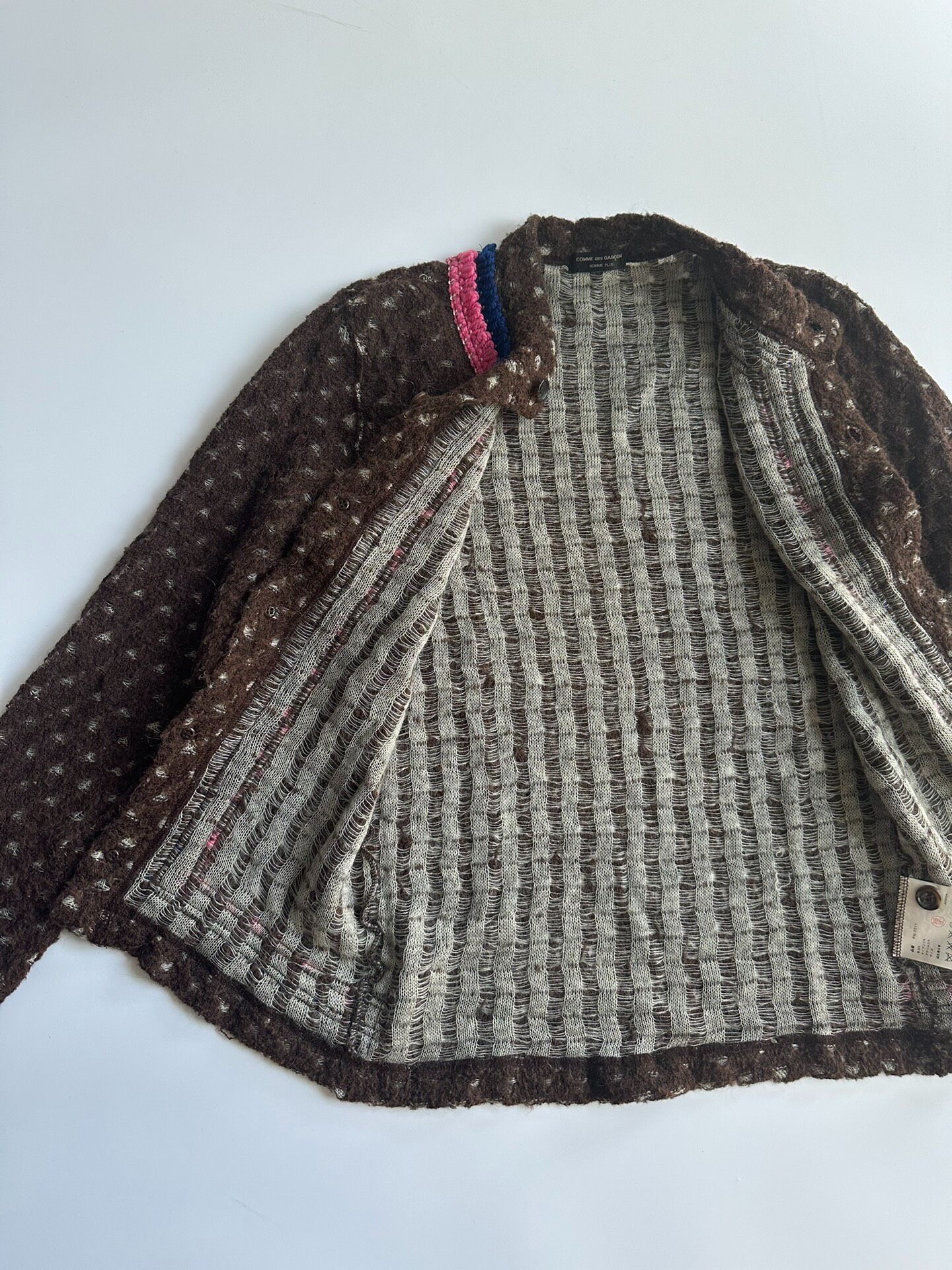 Comme des Garcons Homme Plus Knit Cardigan — back