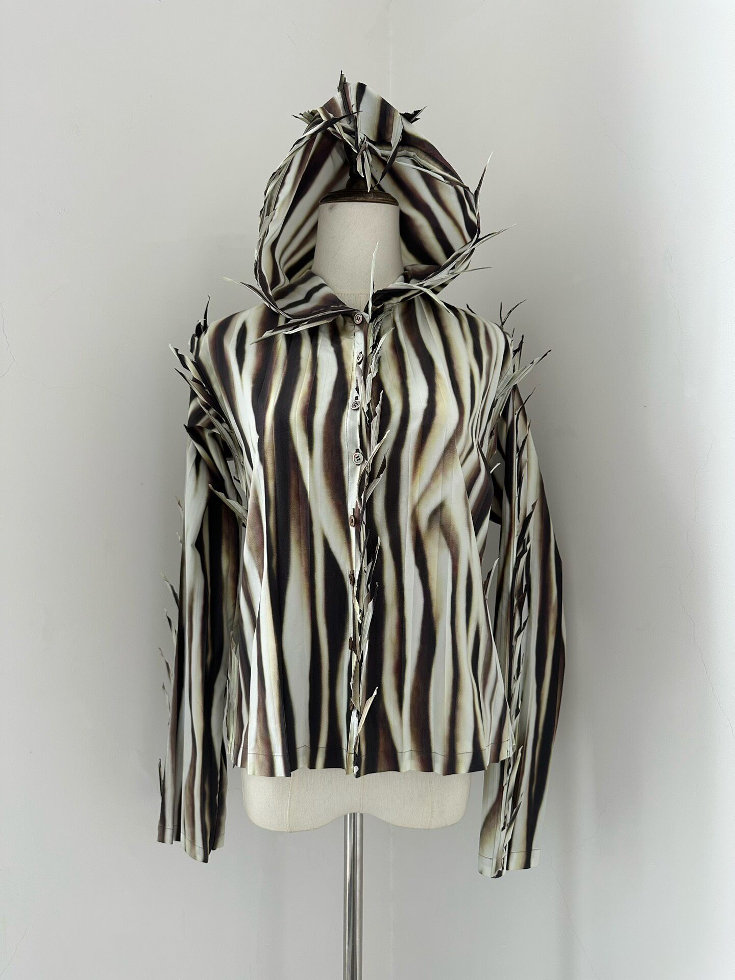 Issey Miyake 2007 Runway Hooded Shirt