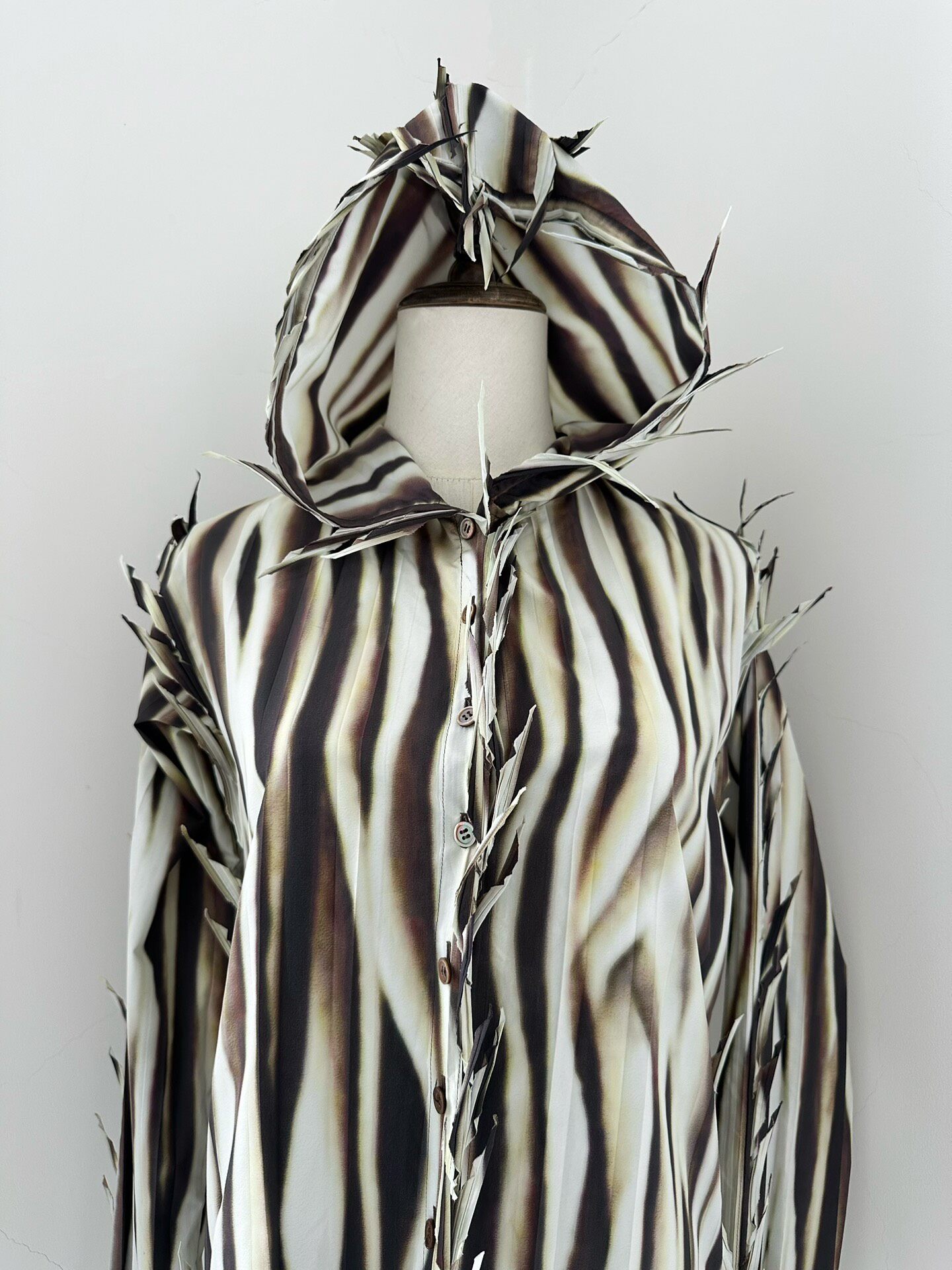Issey Miyake 2007 Runway Hooded Shirt — back