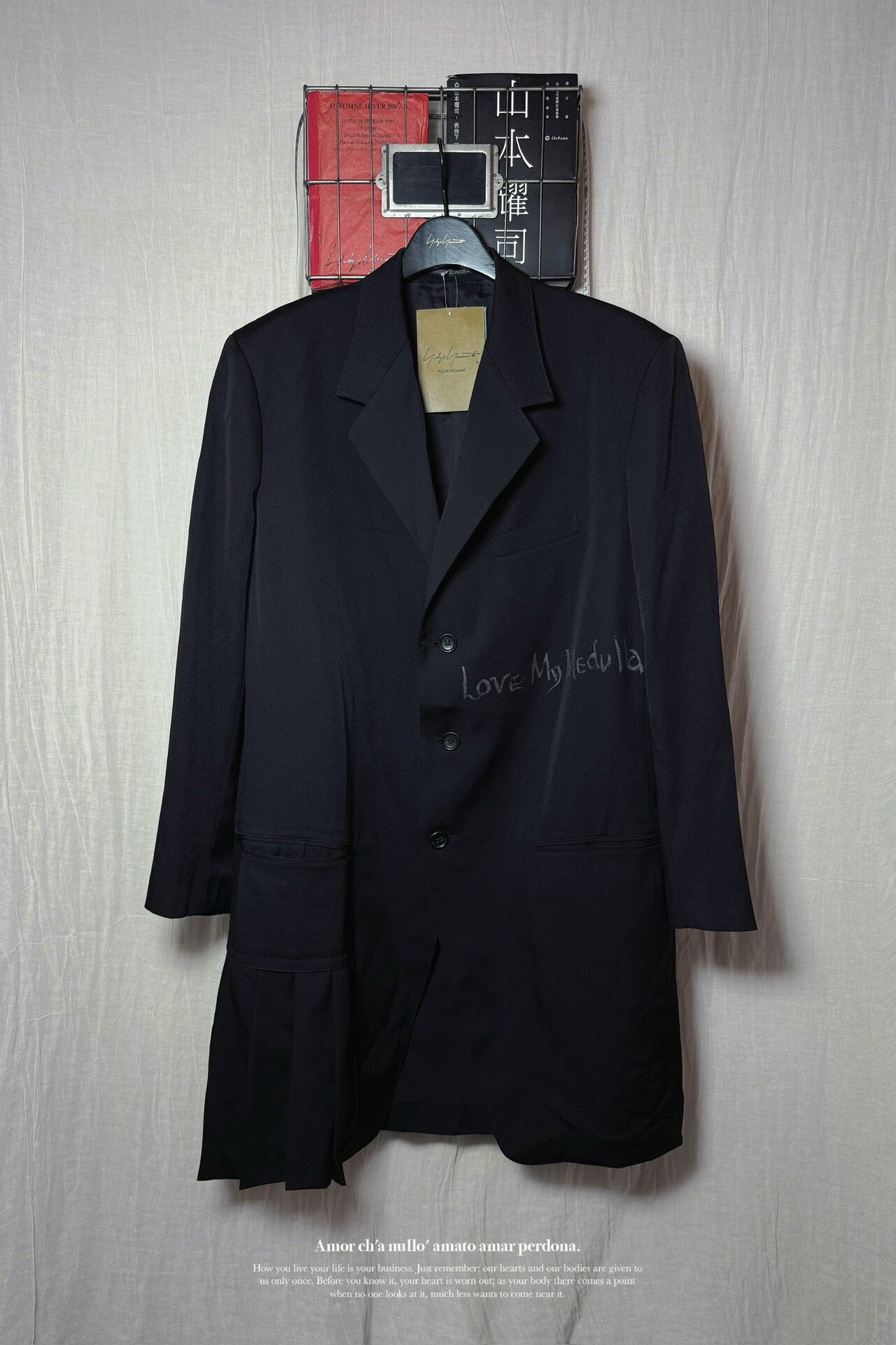 Yohji Yamamoto 23SS Oversize Coat — detail