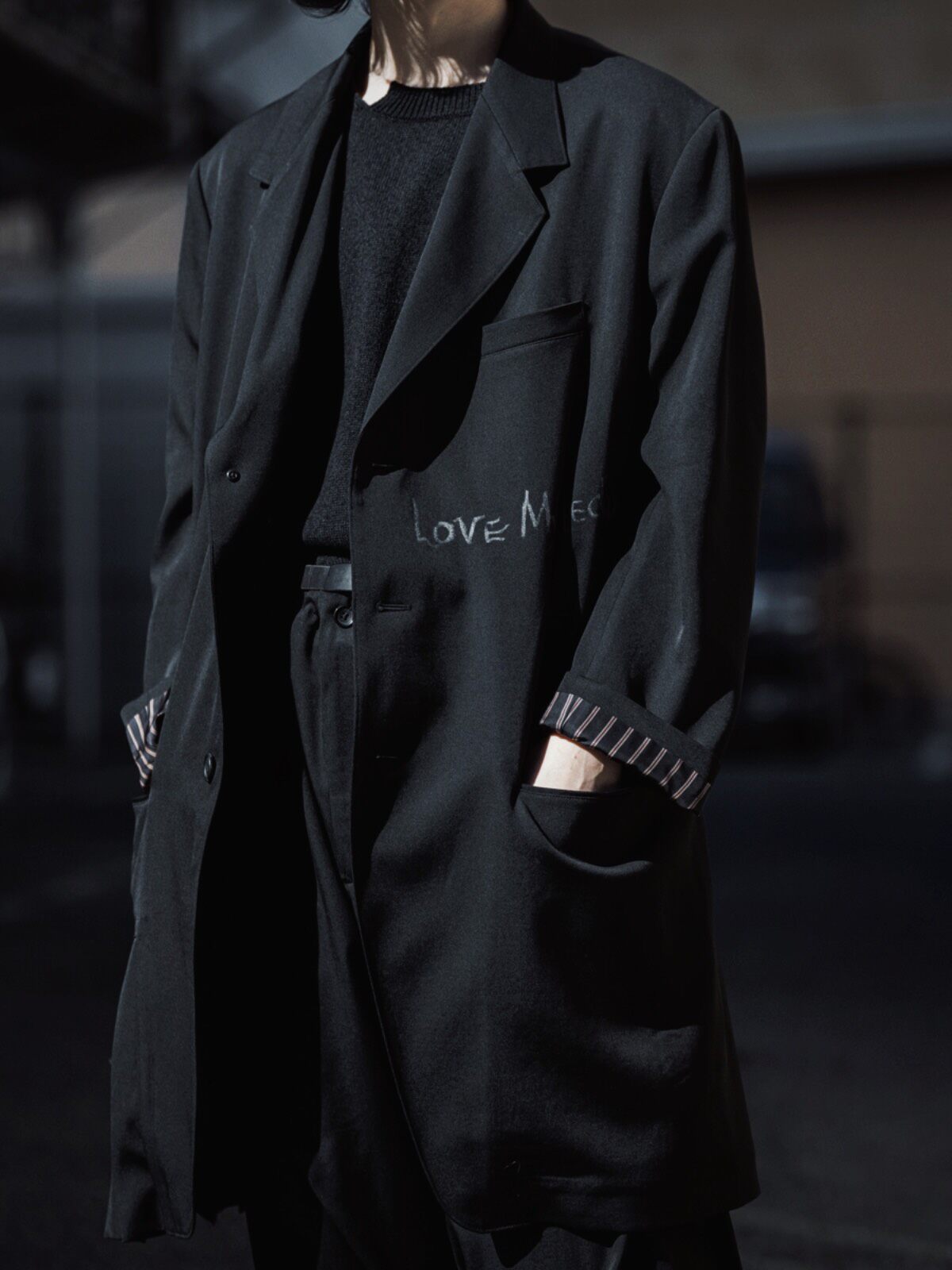 Yohji Yamamoto 23SS Oversize Coat — label