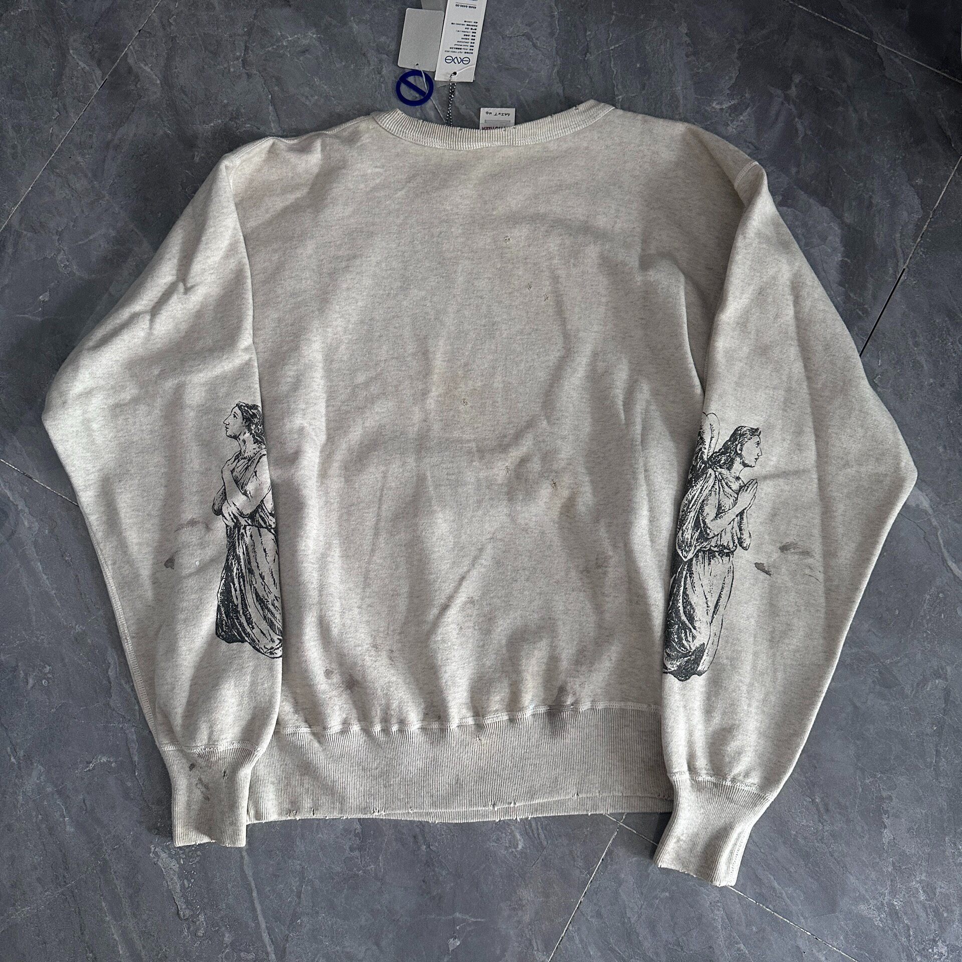 Saint Michael Aries Distressed Sweatshirt — front