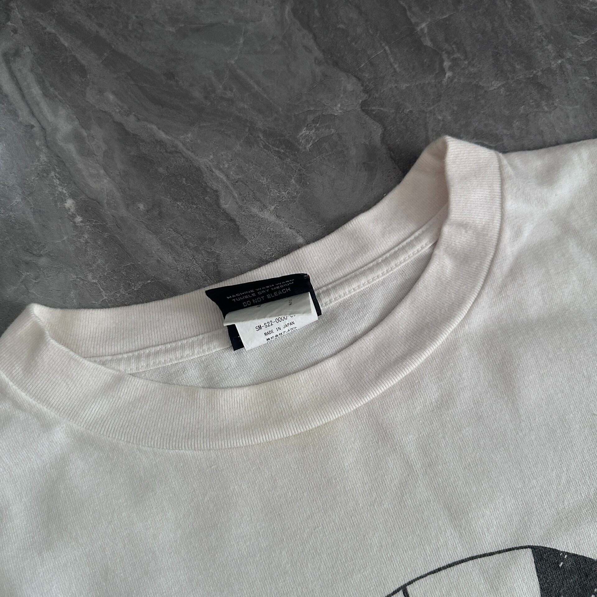 Saint Michael God Feet Graphic White Tee — back