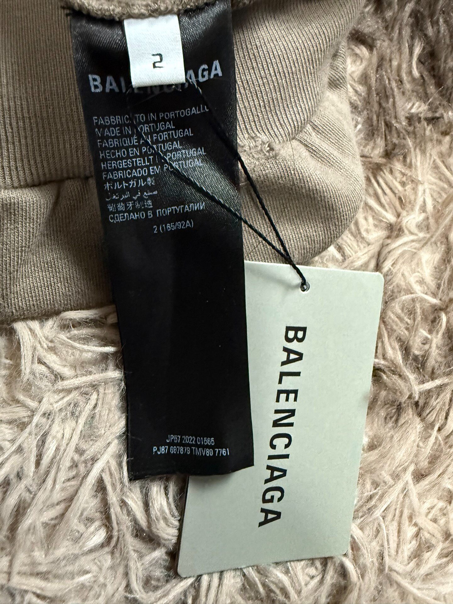Balenciaga Distressed Lightning Hoodie — back