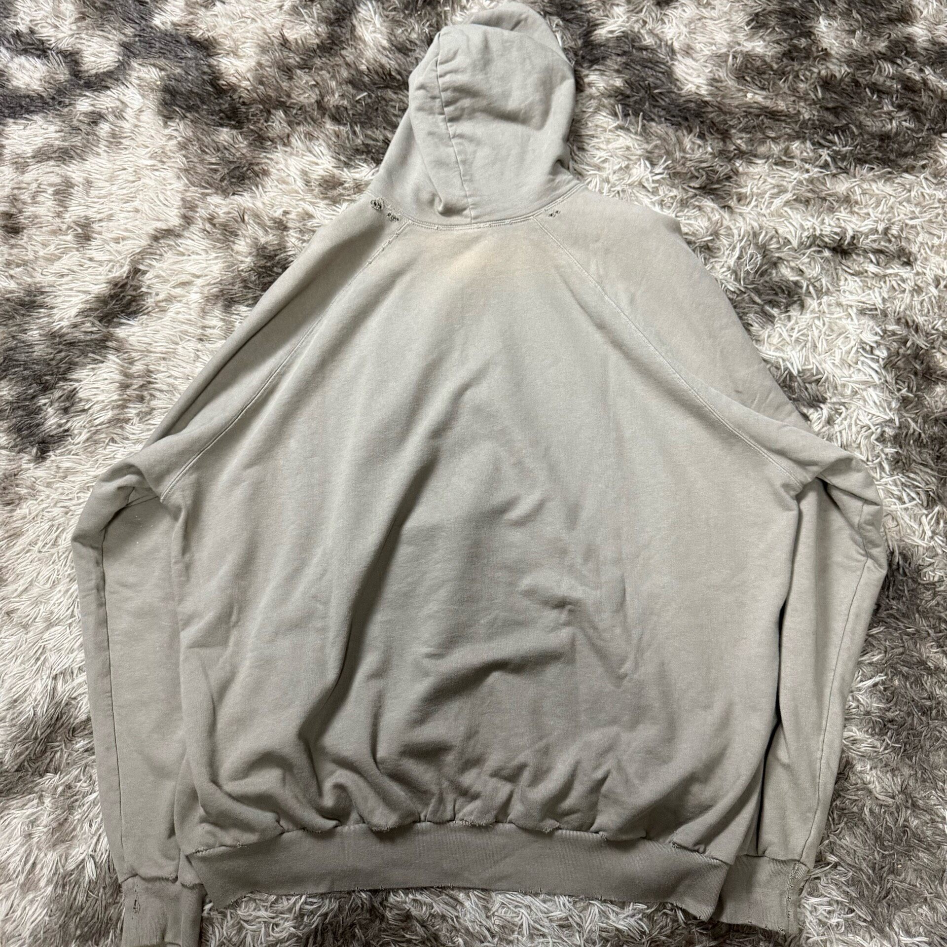 Balenciaga Distressed Lightning Hoodie — front