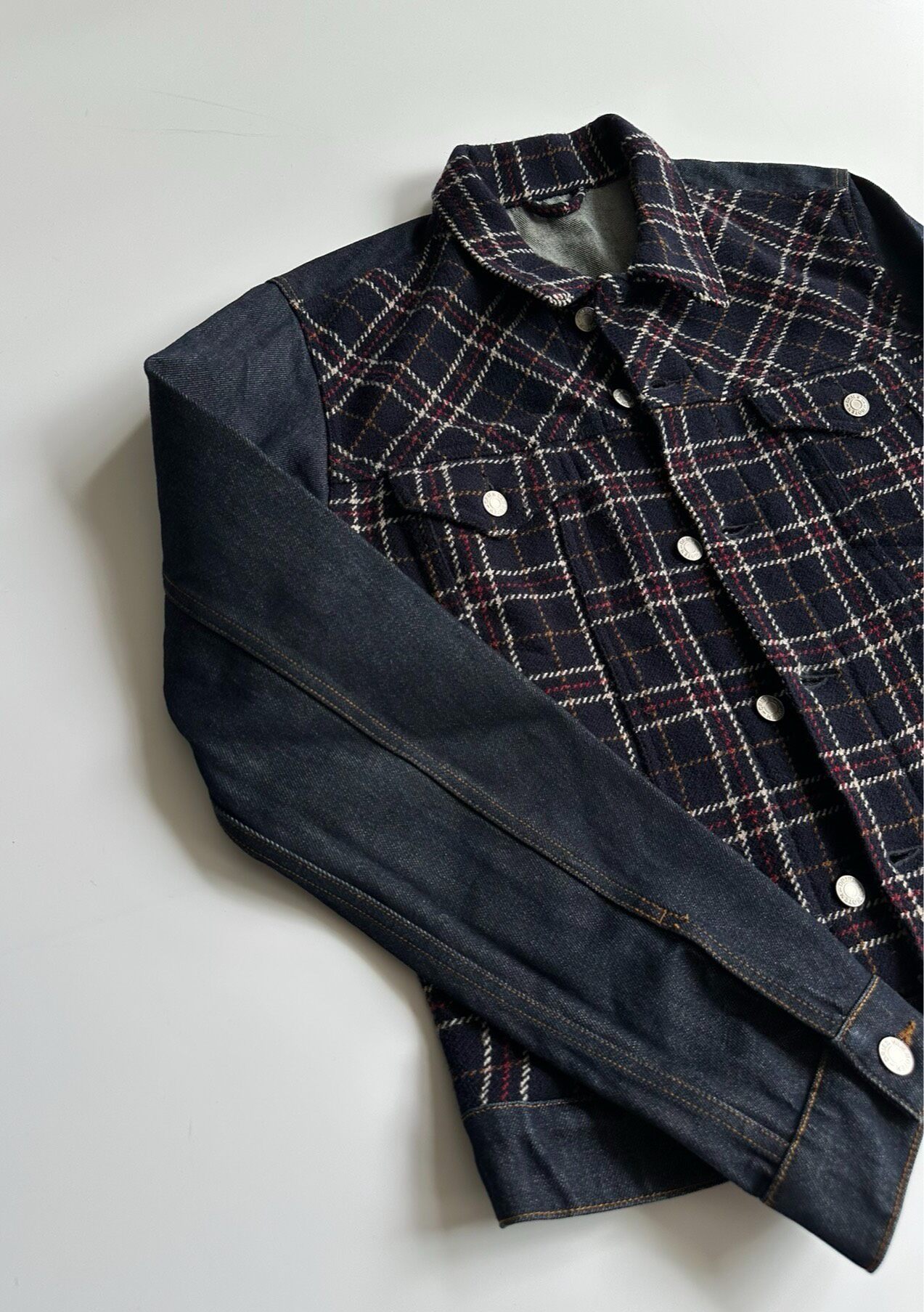 Dries Van Noten Plaid Denim Jacket