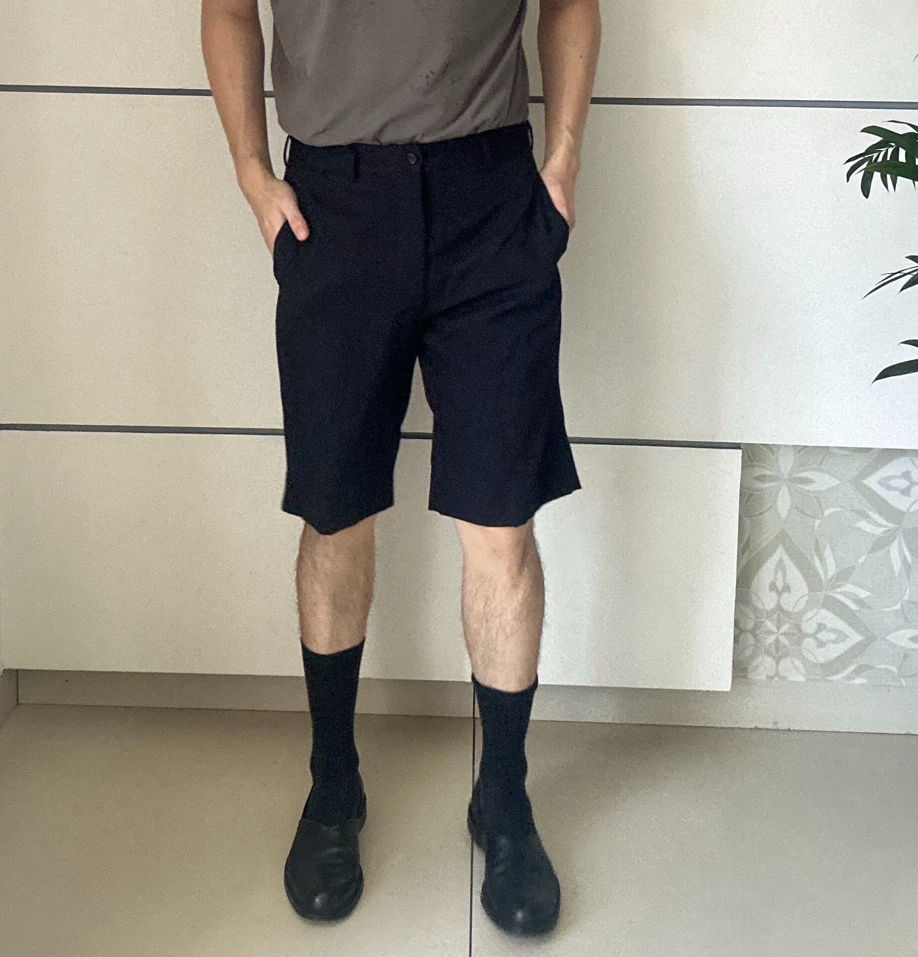 Comme des Garcons Homme Plus Wool Shorts — label