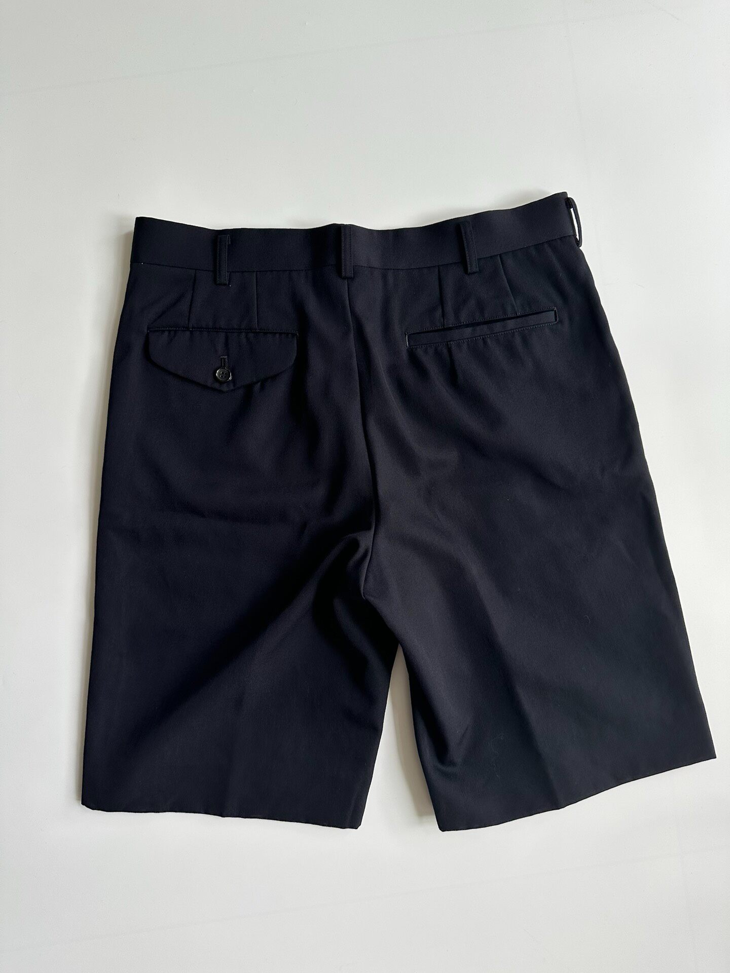Comme des Garcons Homme Plus Wool Shorts — detail