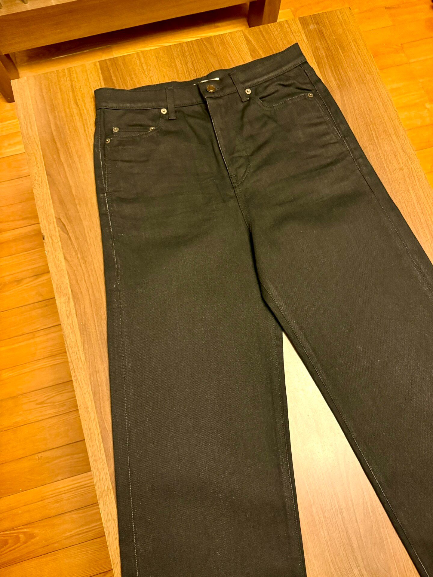 Saint Laurent 20FW Runway High-waist Jeans — front