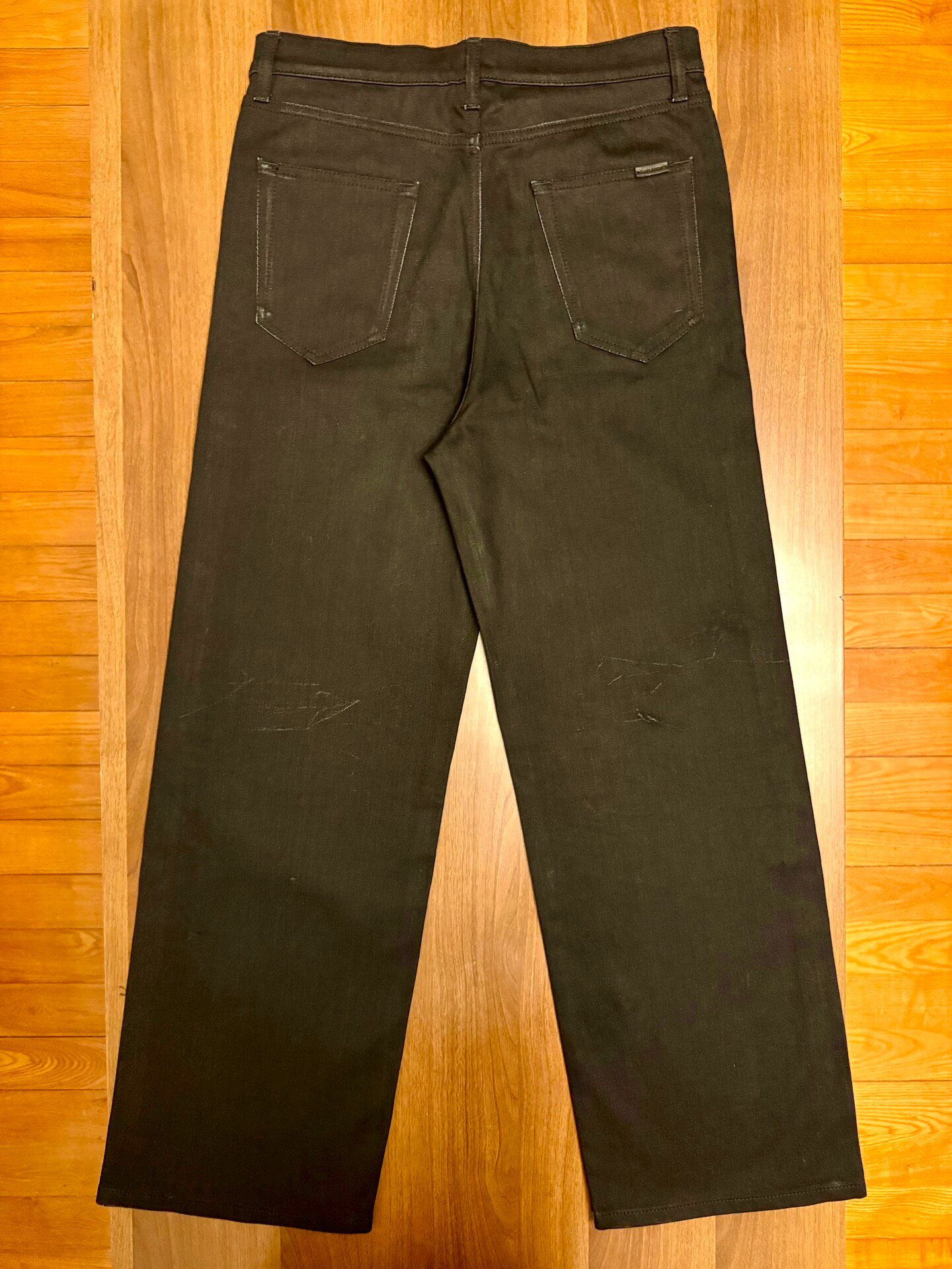 Saint Laurent 20FW Runway High-waist Jeans — back