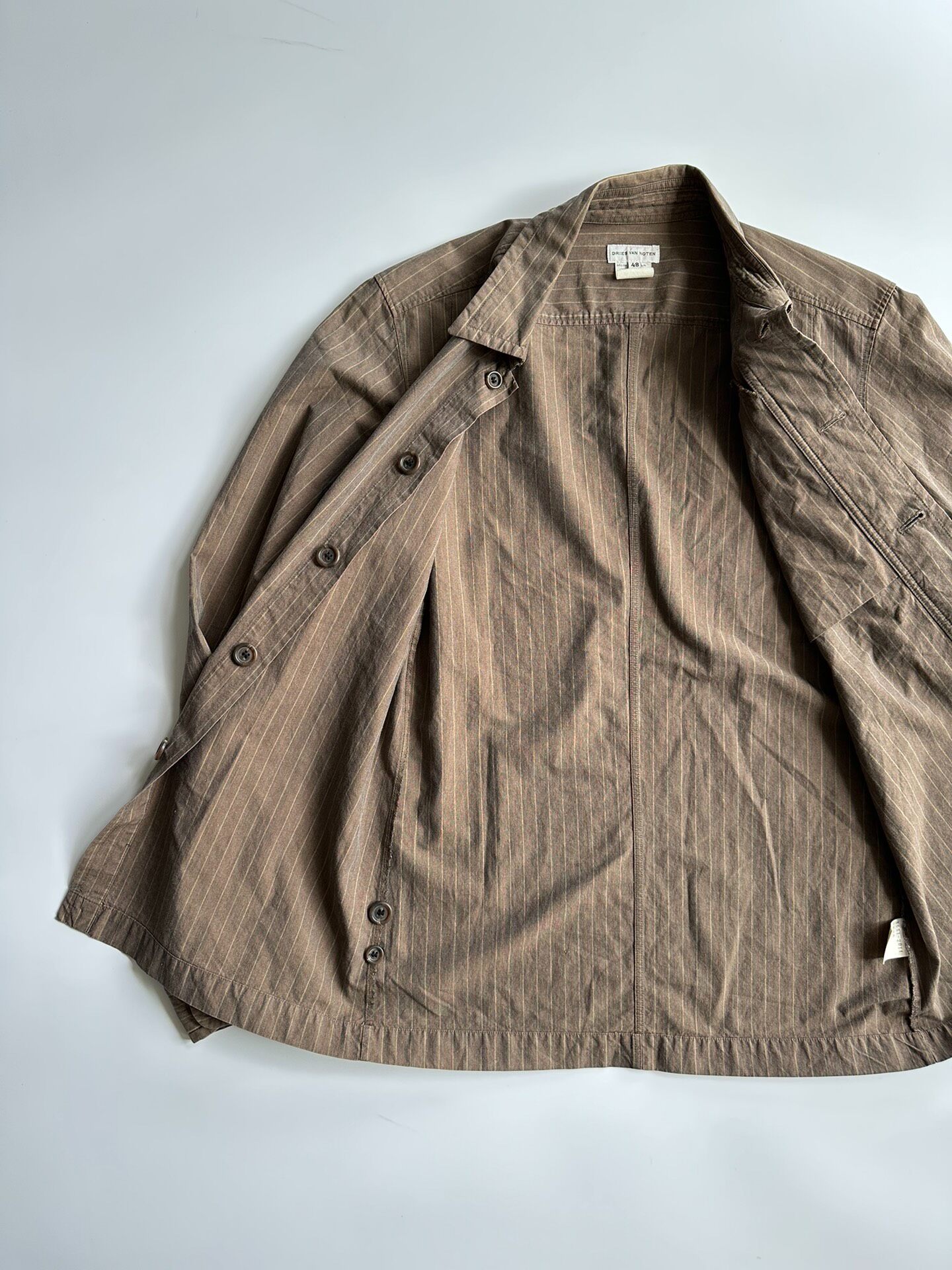 Dries Van Noten Pinstripe Shirt-Jacket — front
