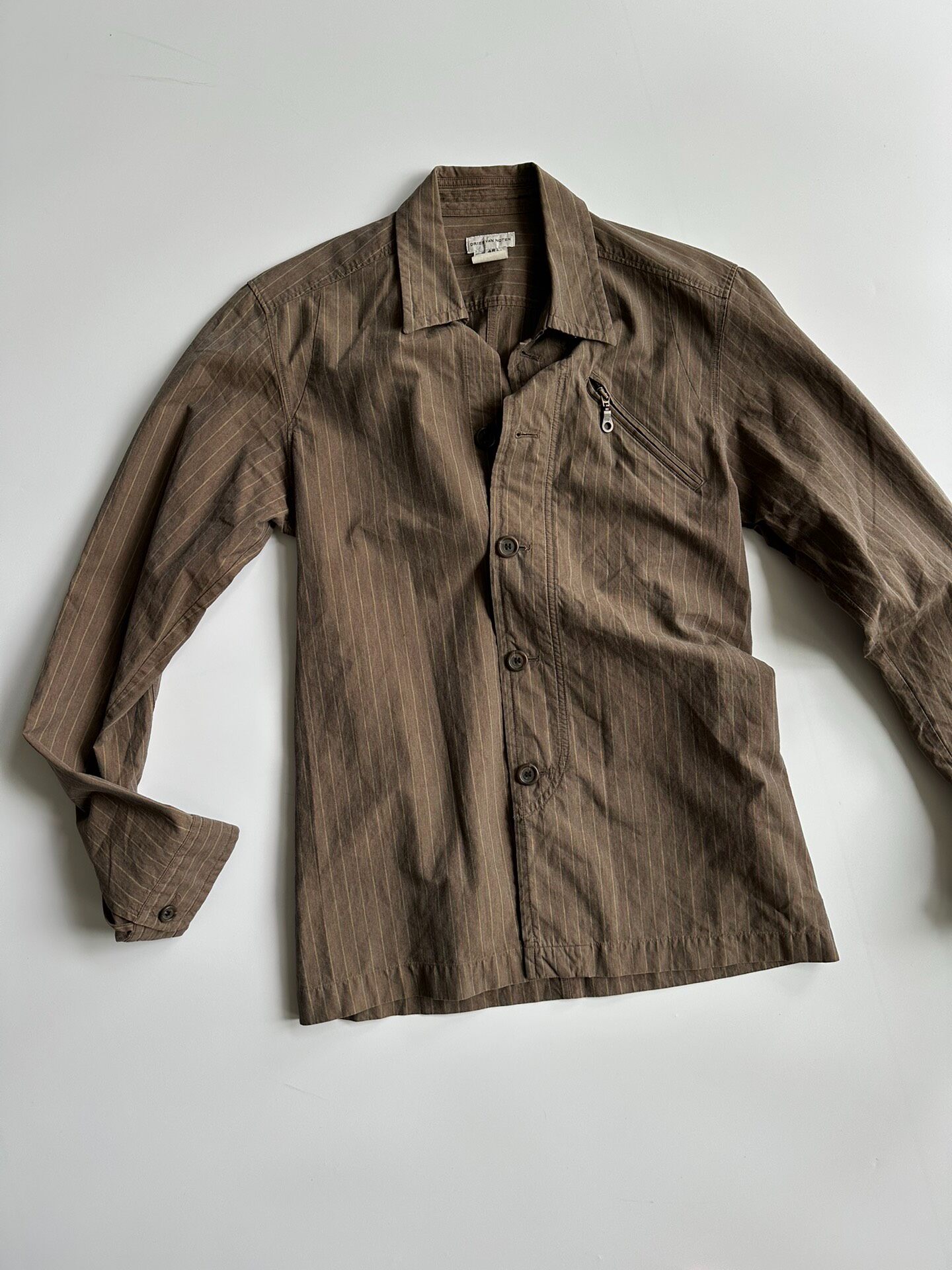 Dries Van Noten Pinstripe Shirt-Jacket