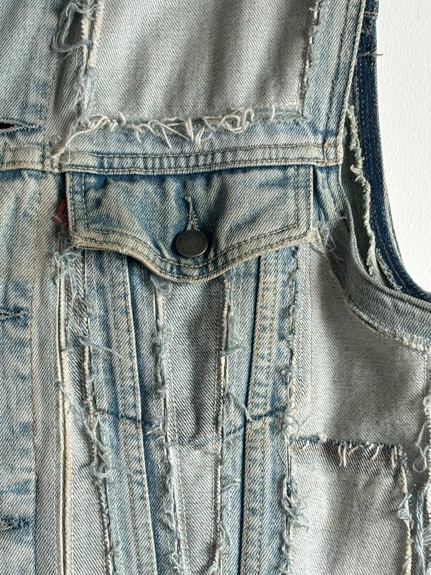 Maison Martin Margiela Reversed Denim Vest — label
