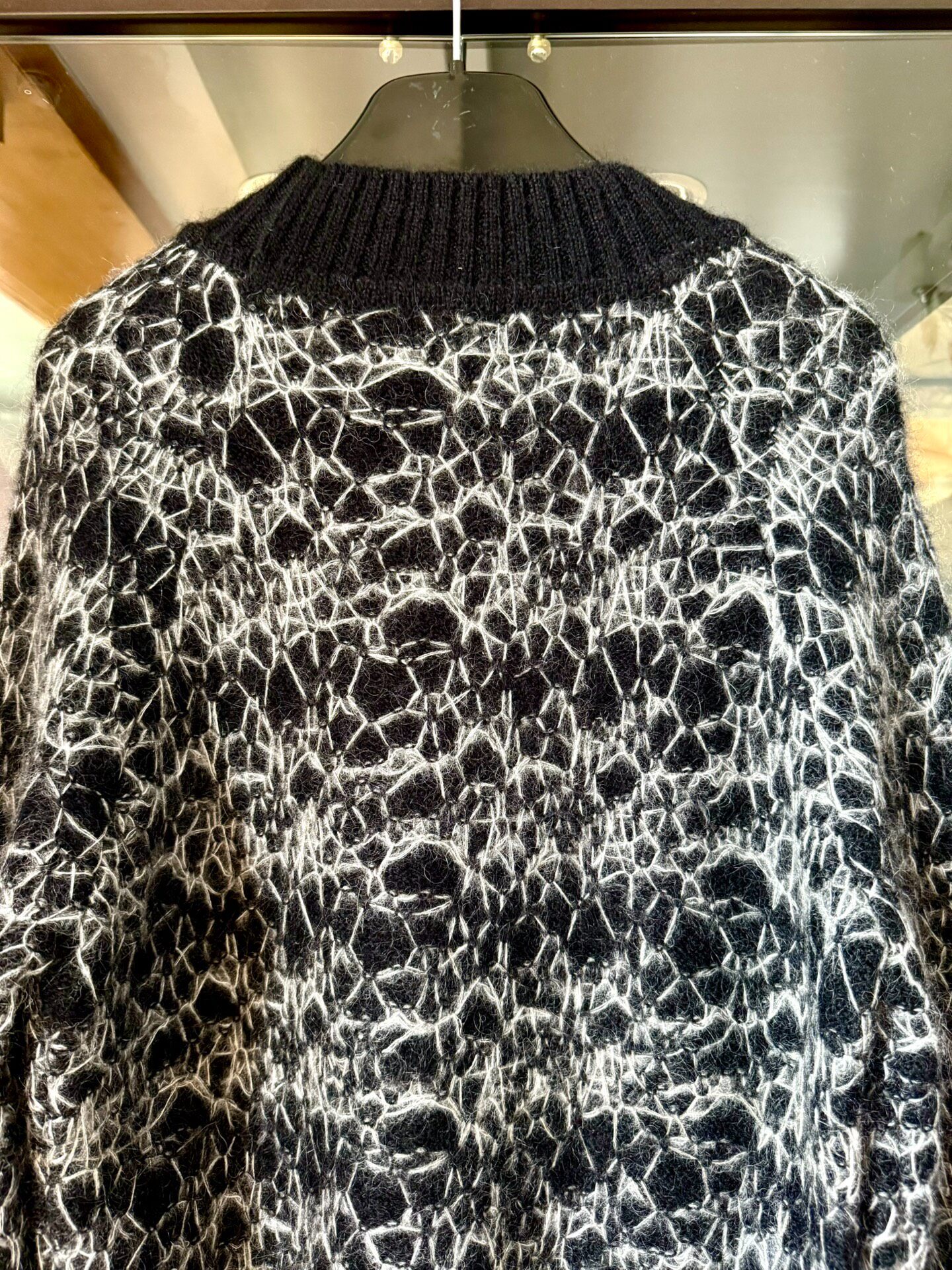Saint Laurent 20FW Runway Mohair Sweater — label