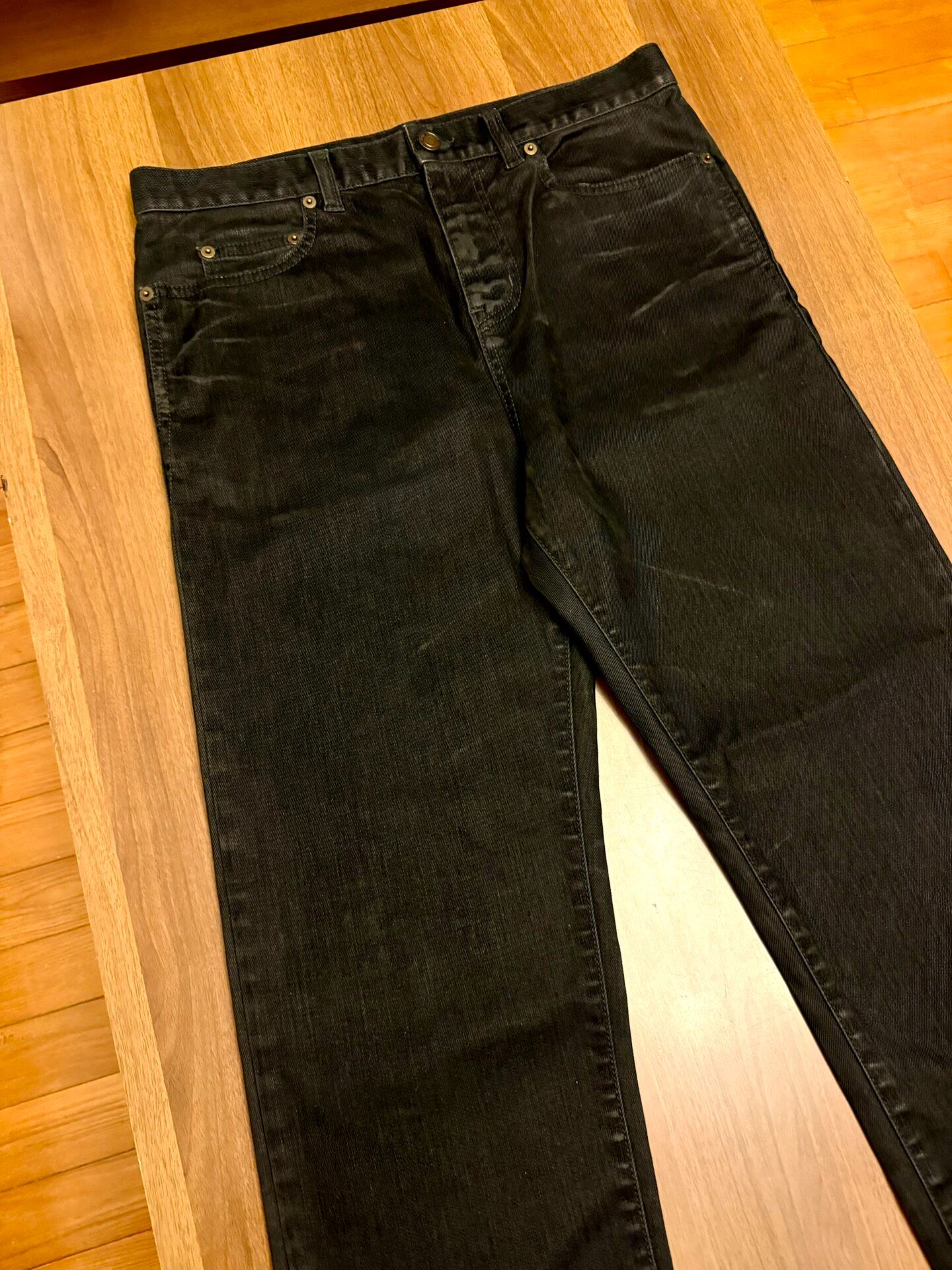 Saint Laurent 22SS Black Jeans — front