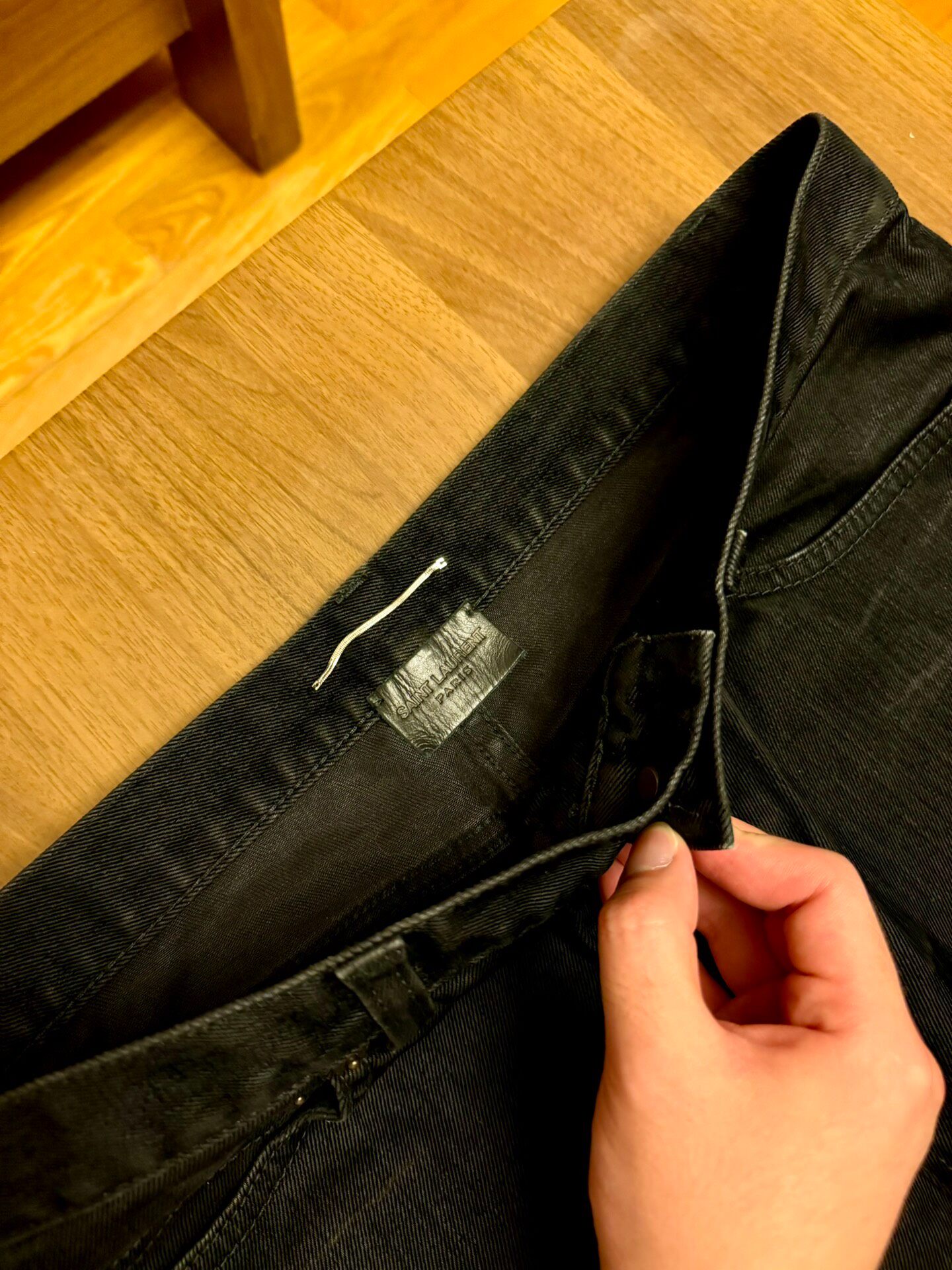 Saint Laurent 22SS Black Jeans — back