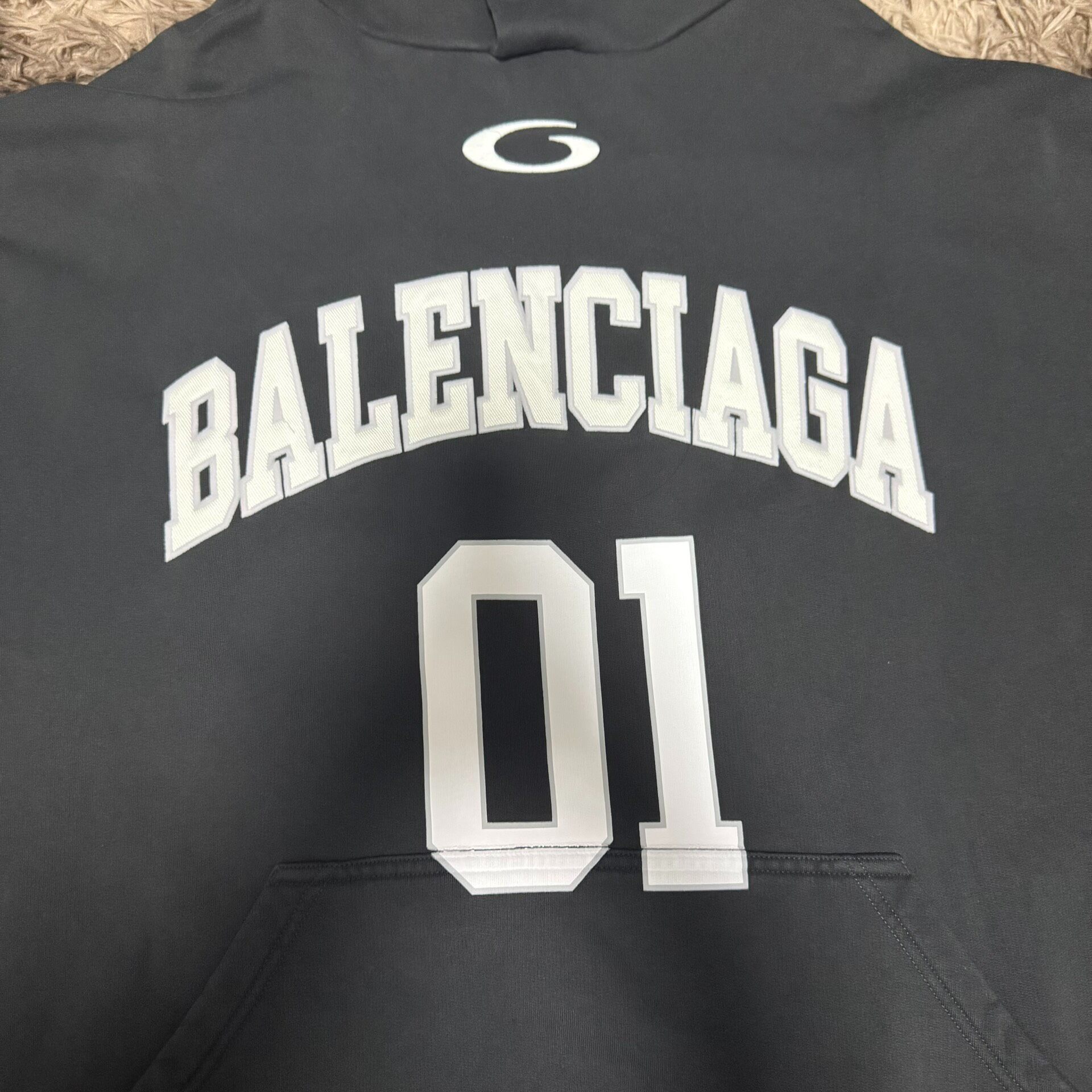Balenciaga 25SS Loop Logo Hoodie — front