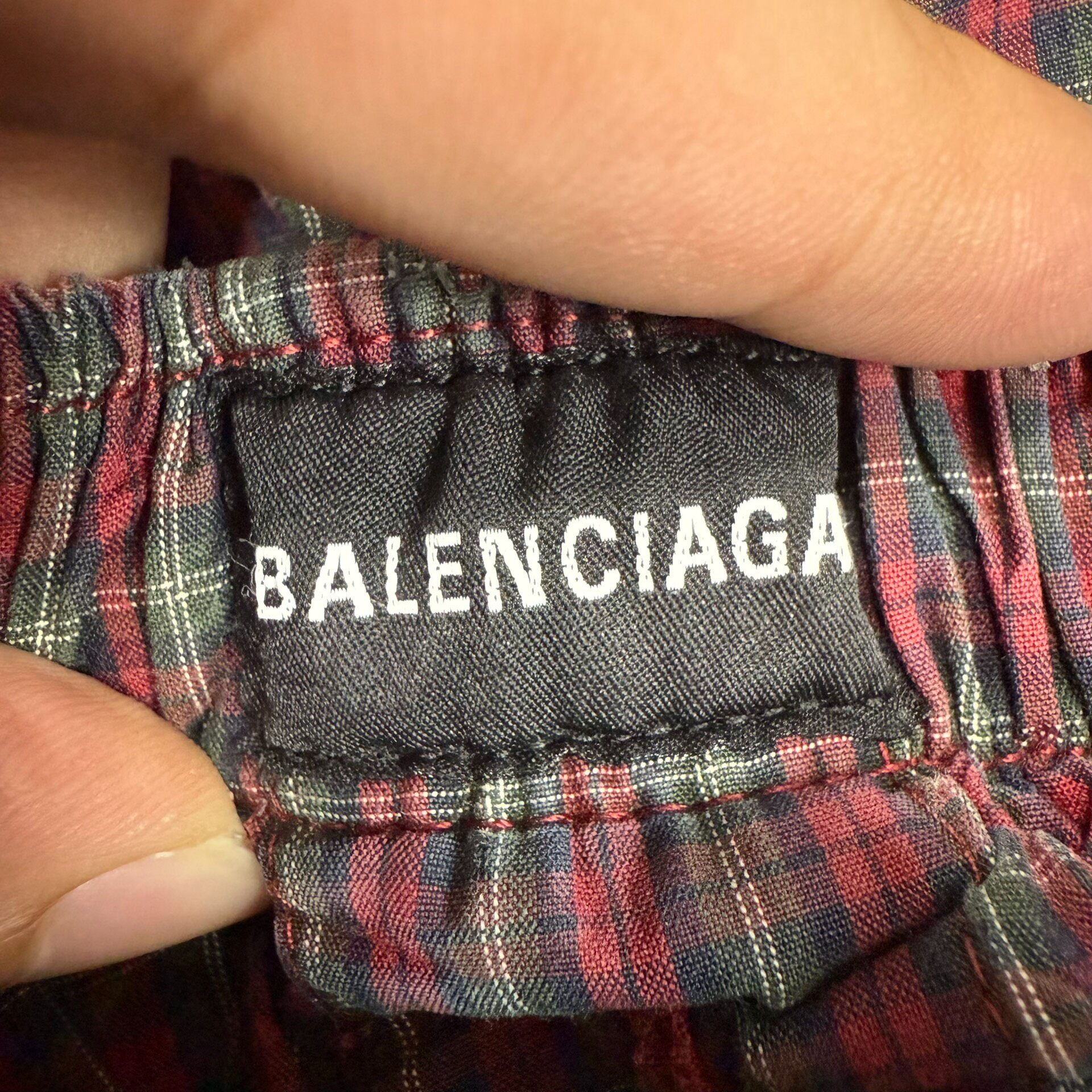 Balenciaga Double Waist Wide Leg Sweatpants — detail