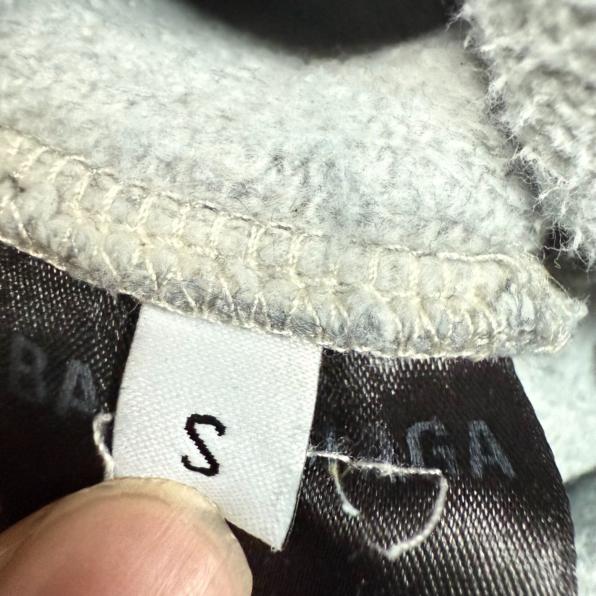 Balenciaga Double Waist Wide Leg Sweatpants — label