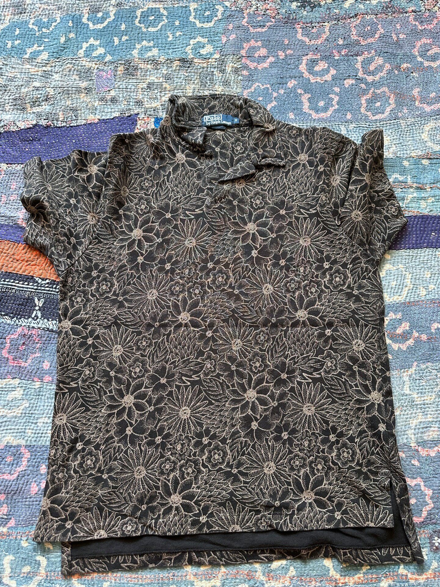 Polo Ralph Lauren Buttonless Floral Polo Shirt