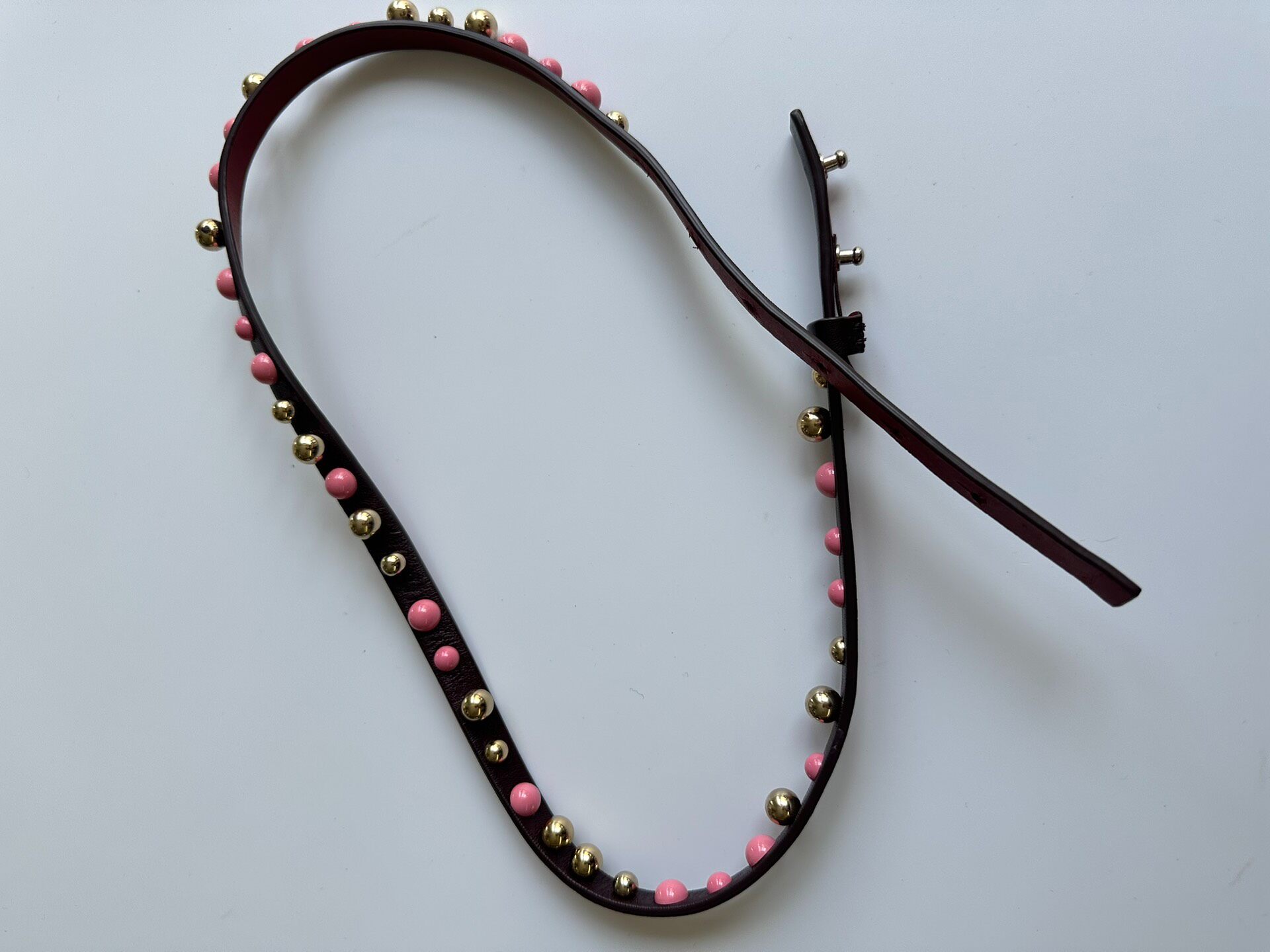 Dries Van Noten Studded Leather Belt — back