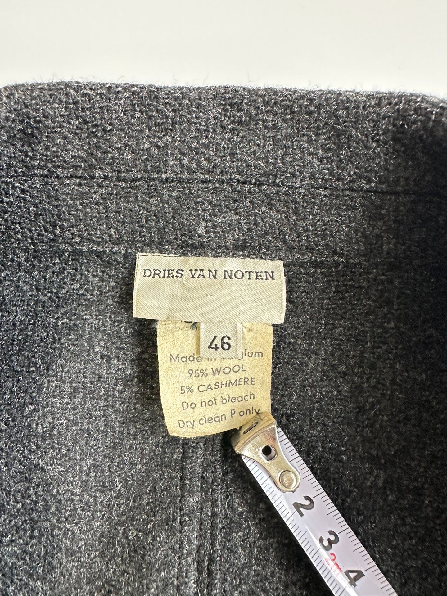 Dries Van Noten 1998 Runway Blazer — label