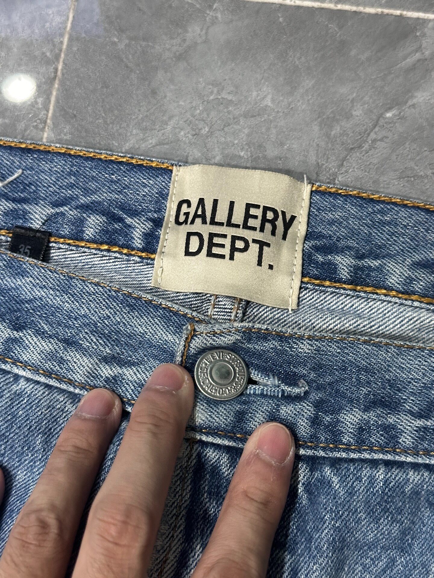 Gallery Dept Flared Denim Jeans — back