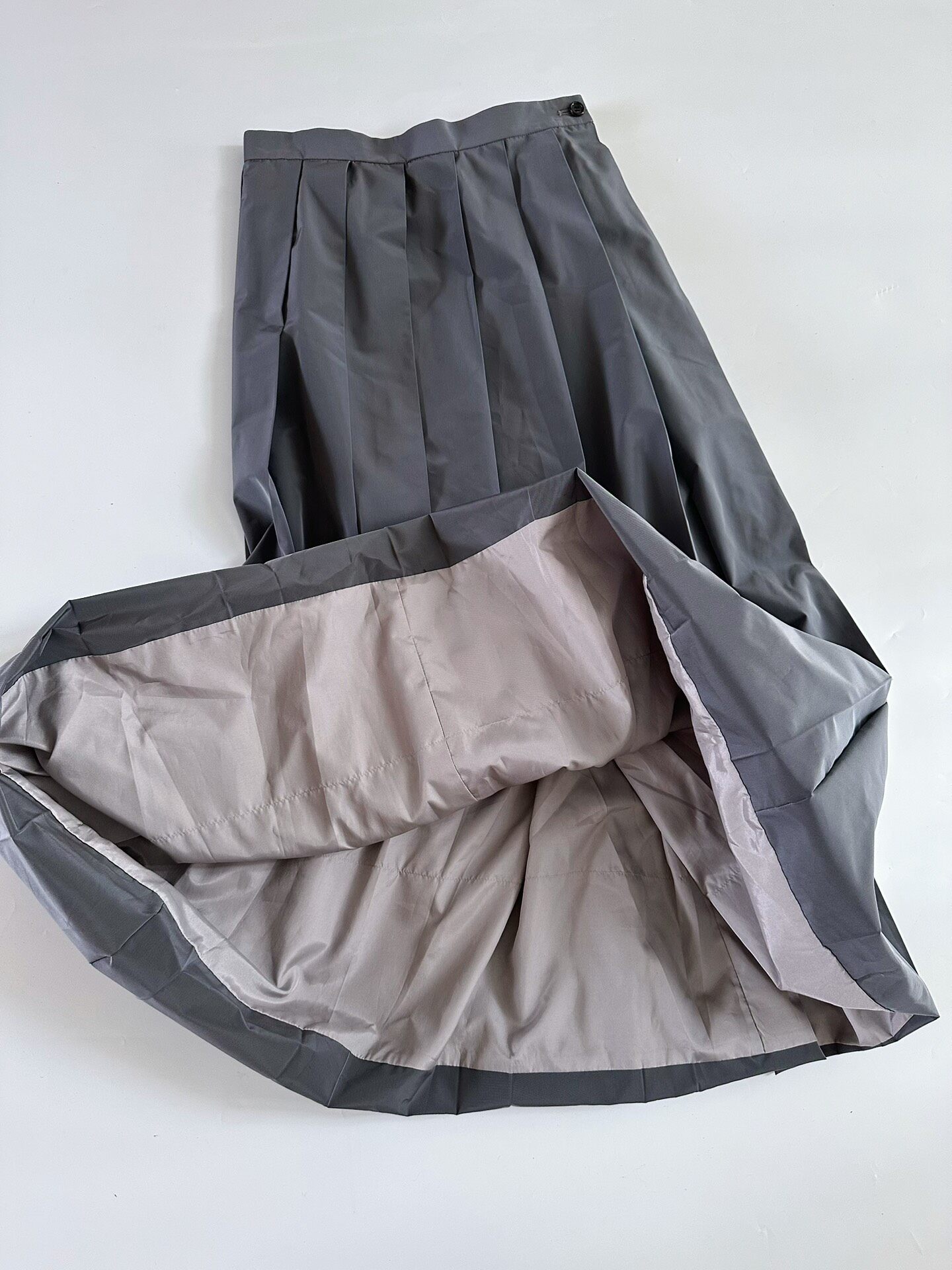 Comme des Garçons 1998 Tricot Silver Balloon Skirt — label
