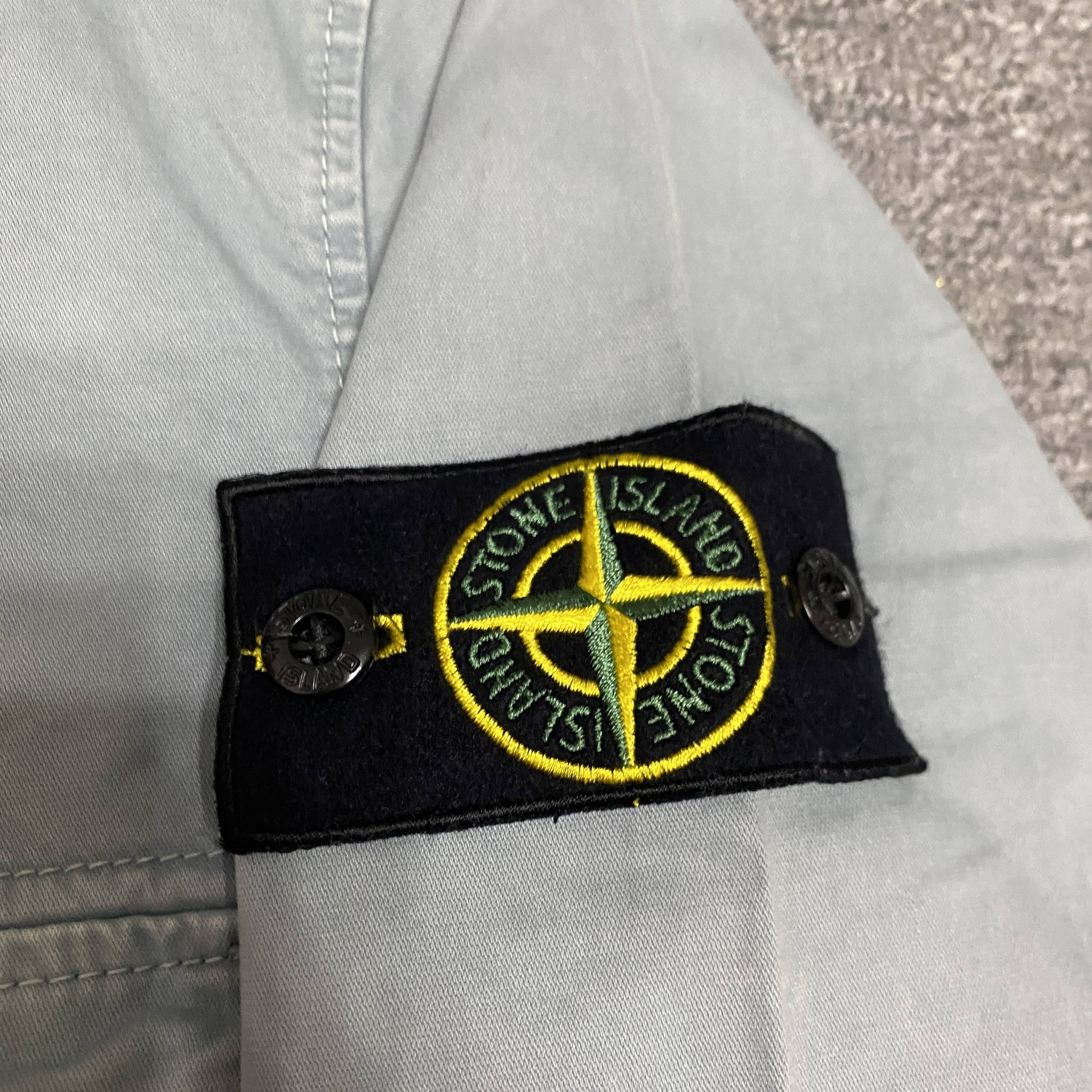 Stone Island 23SS Washed Sleeve Patch Jacket — label