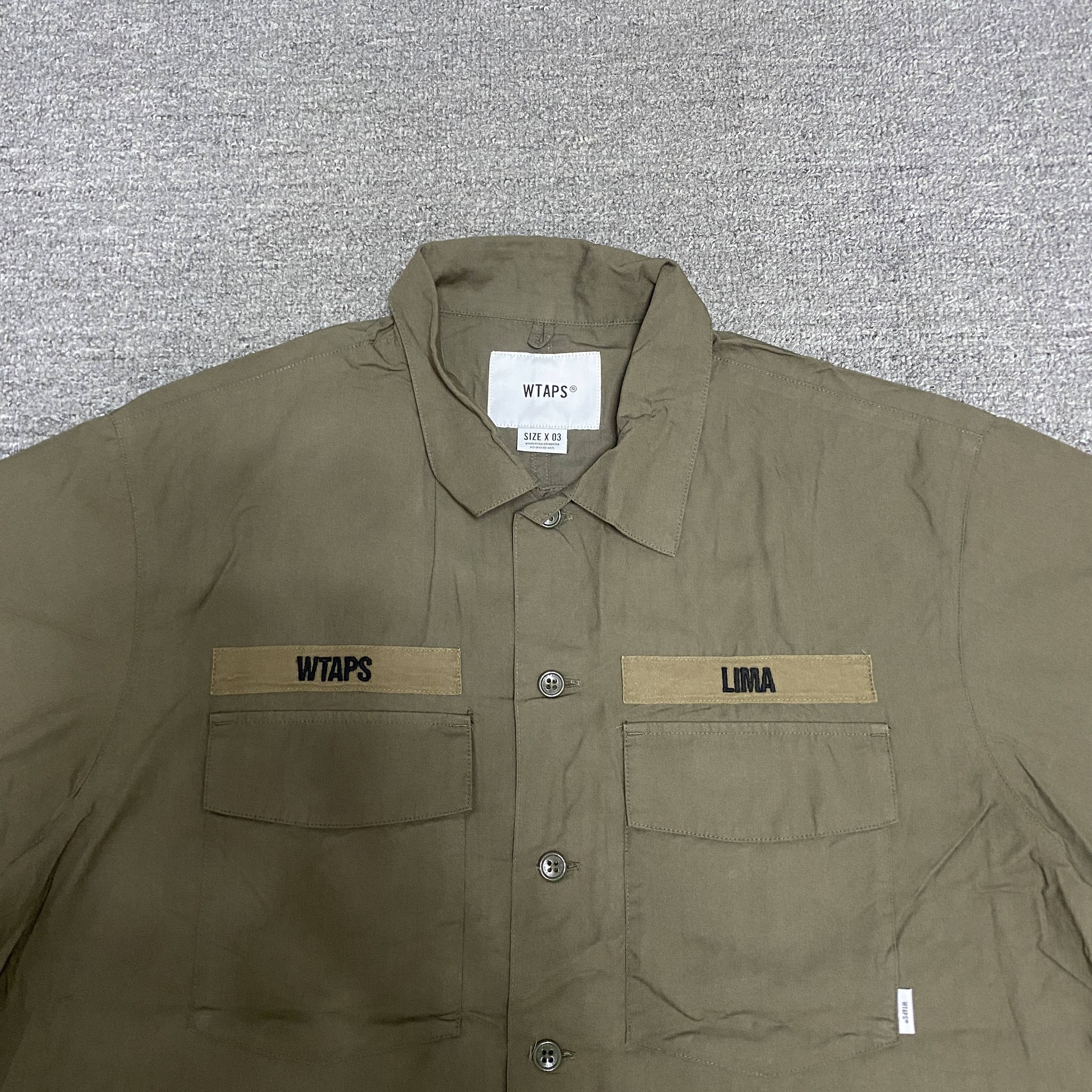 WTAPS 20SS BUDS Short-sleeve Shirt — back