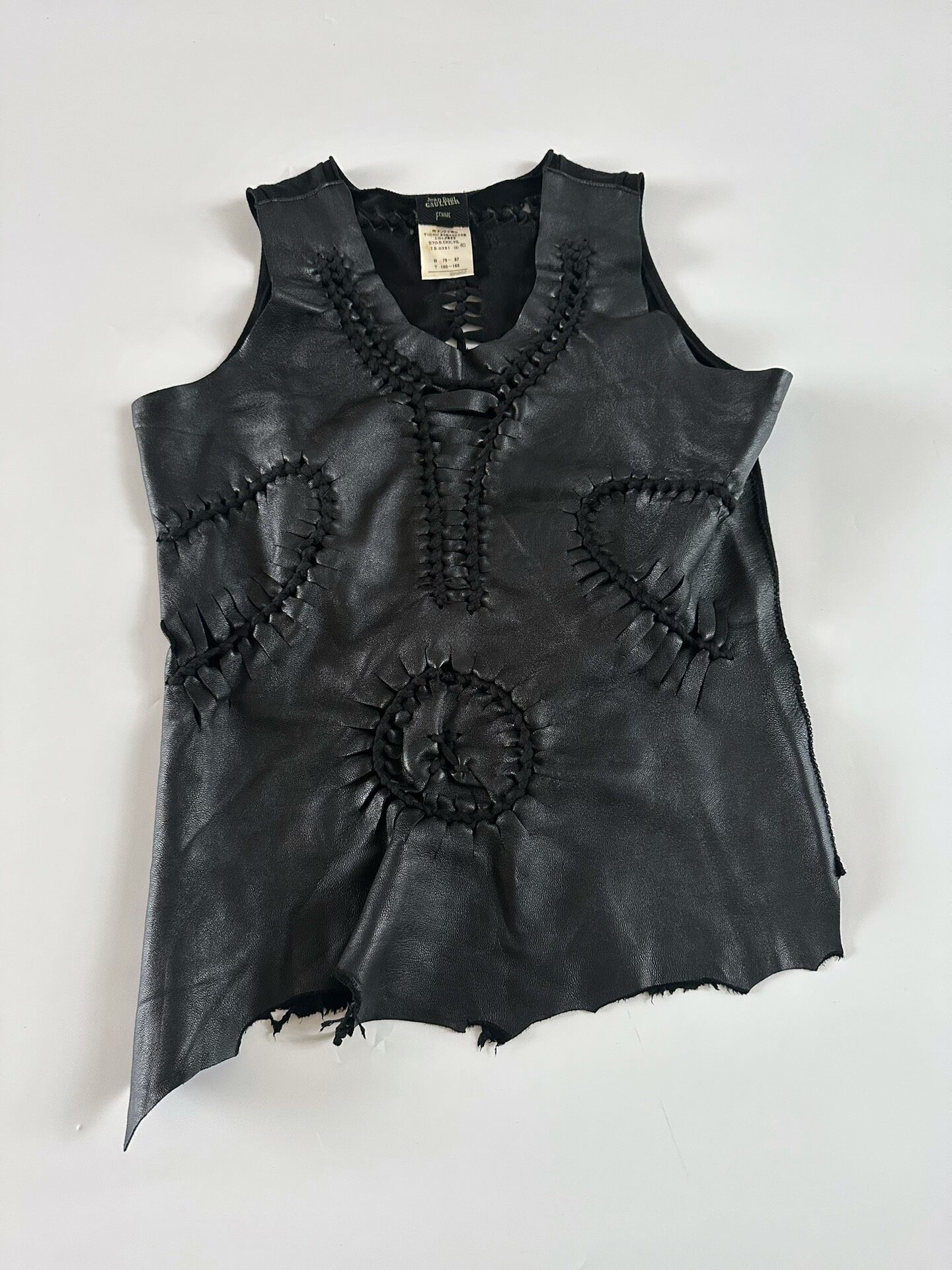 Jean Paul Gaultier 2001 Braided Leather Vest