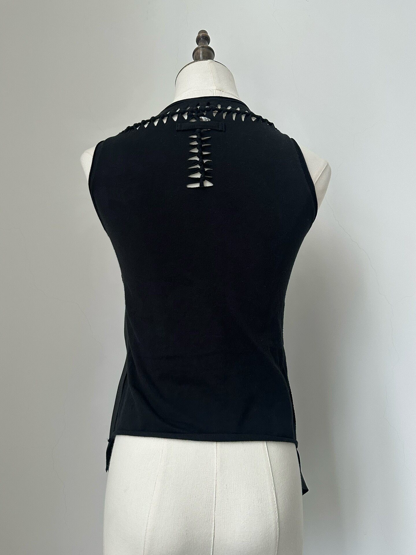 Jean Paul Gaultier 2001 Braided Leather Vest — back